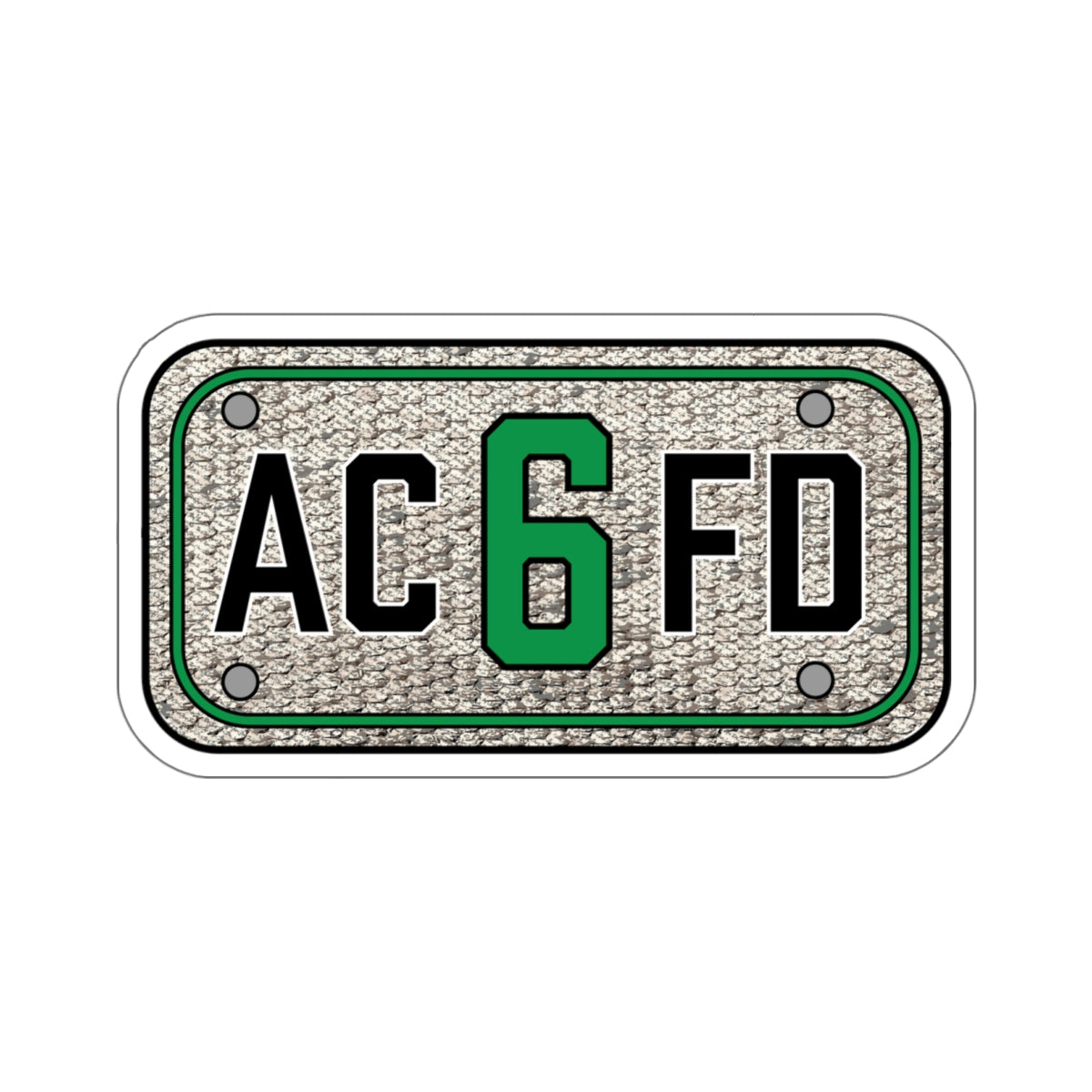 ACFD 6 Truck Hose Patch - Kiss-Cut Stickers