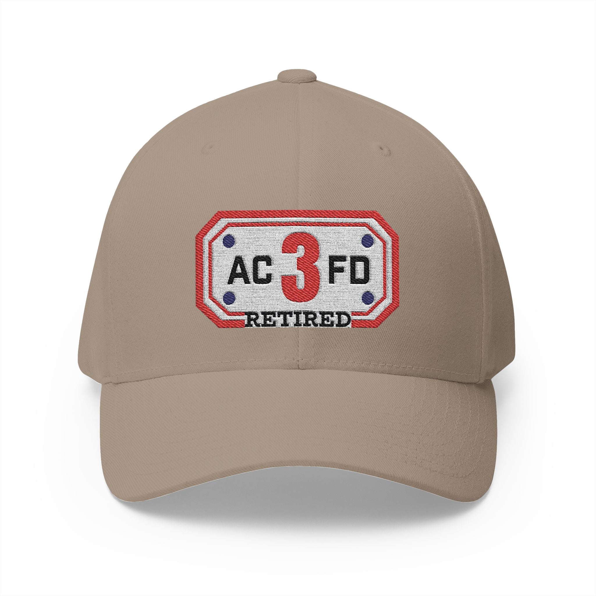 Retired Arlington Engine 3 - FLEXFIT Closed-Back Structured Cap (Embroidery)