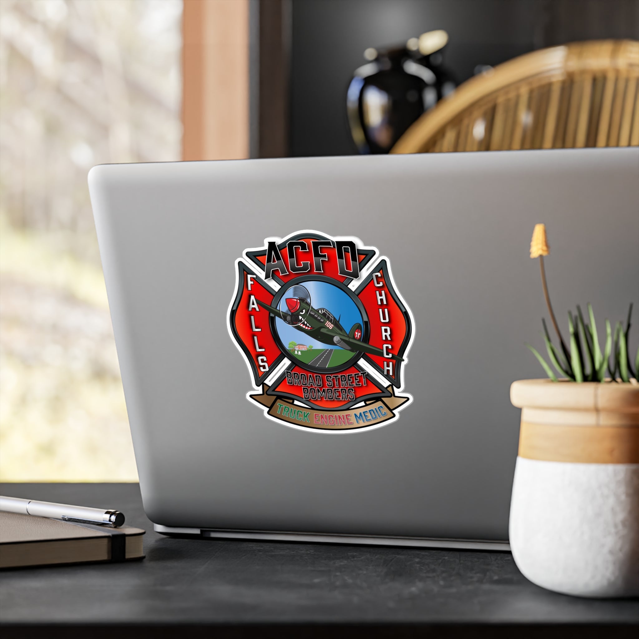 Kiss-Cut Vinyl Decals - Arlington Station 6 Broad Street Bombers