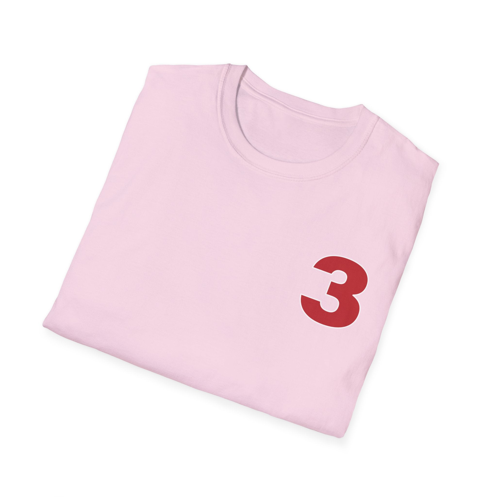 Station 3 front / Rhino back Logo - Gildan Soft Cotton Softstyle T-Shirt