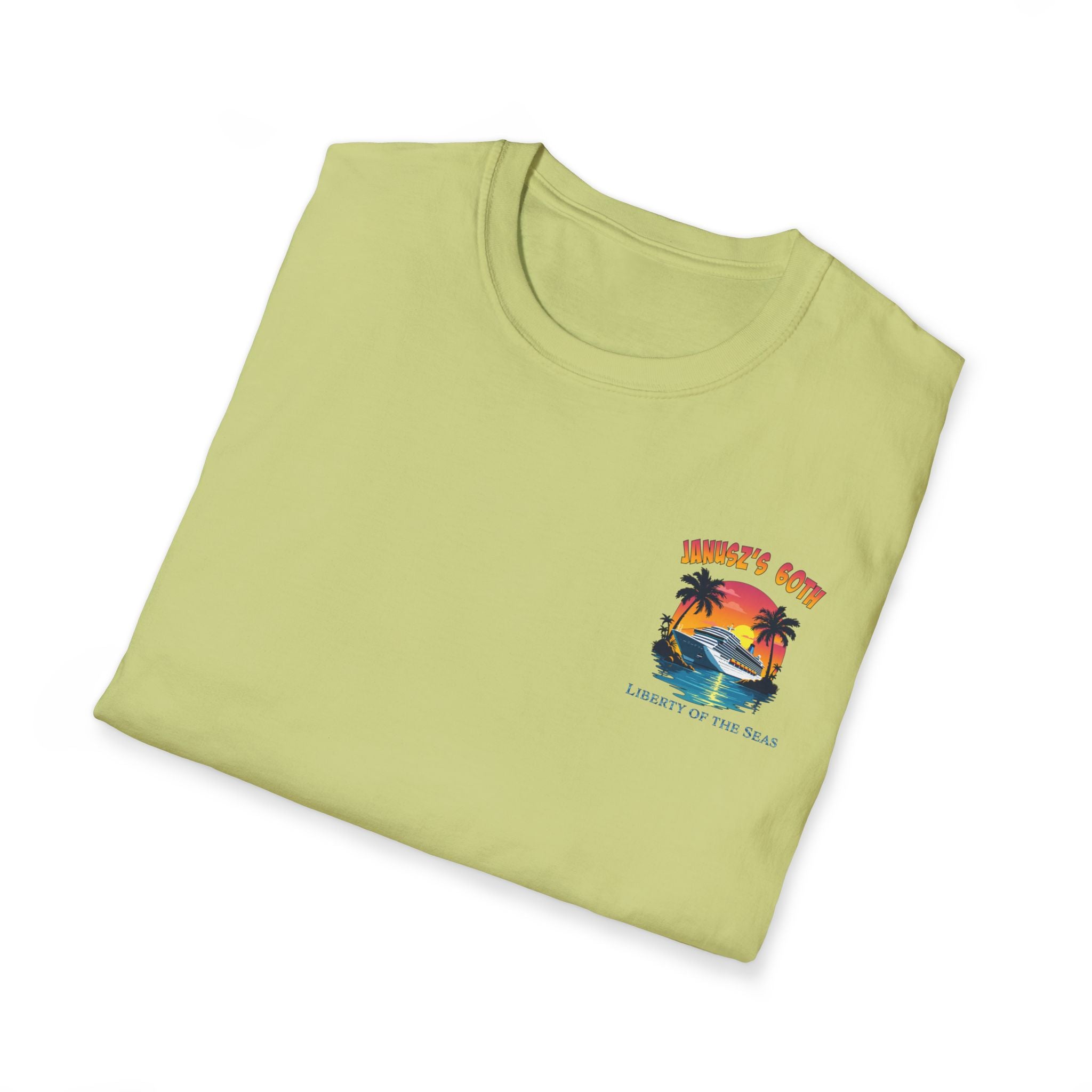 Renee Family Cruise Colorful - Unisex Softstyle Cotton T-Shirt