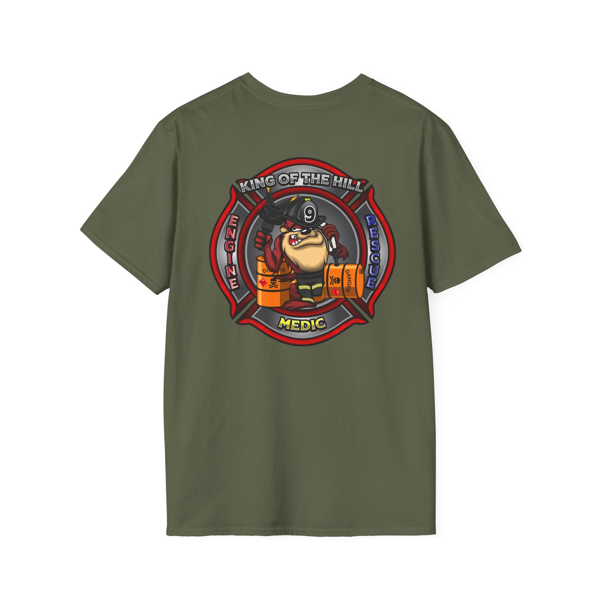 Station 9 Taz Front / Taz back - Gildan Soft Cotton Softstyle T-Shirt