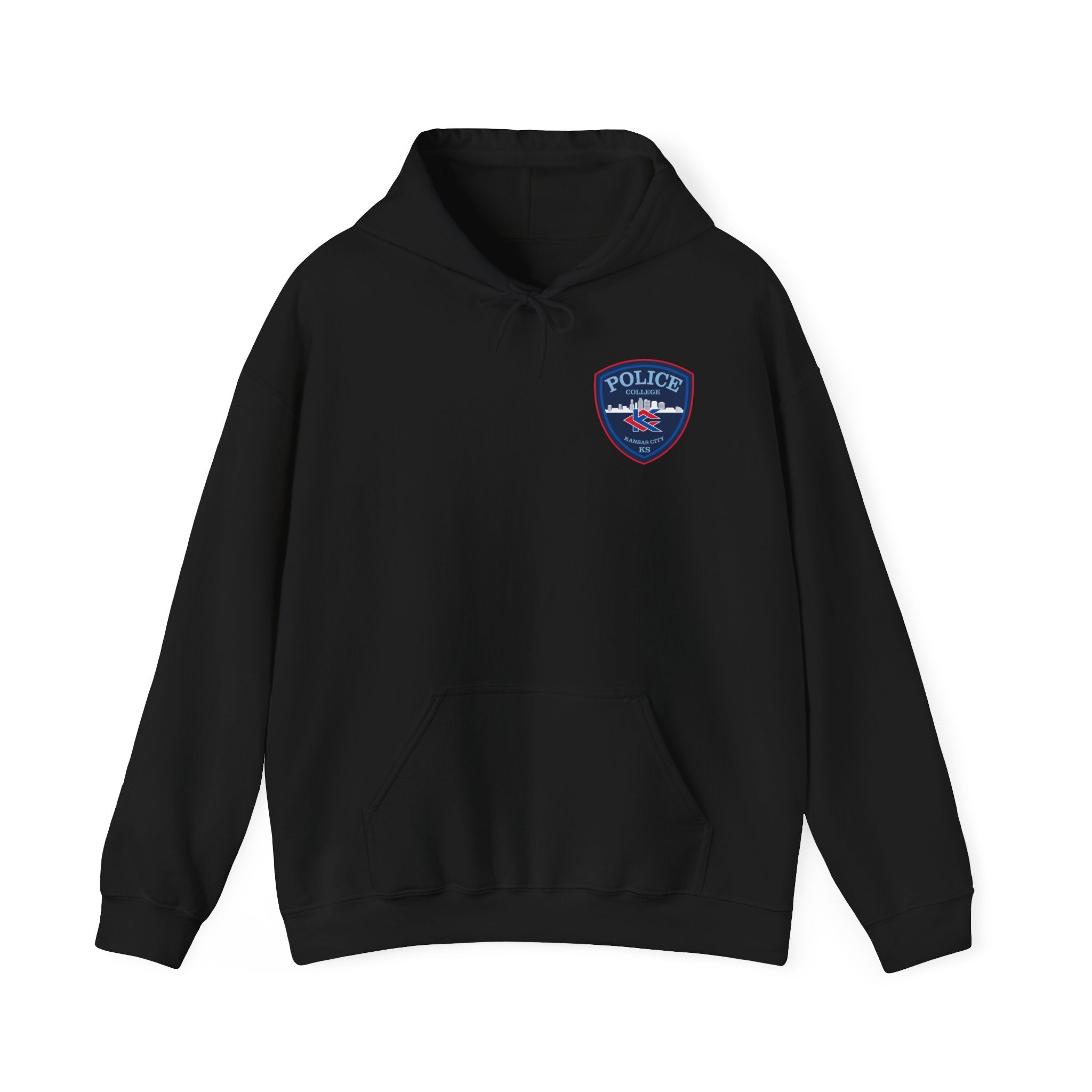 Kansas City College Police Blue Patch - Unisex Heavy Blend™ Hooded Sweatshirt