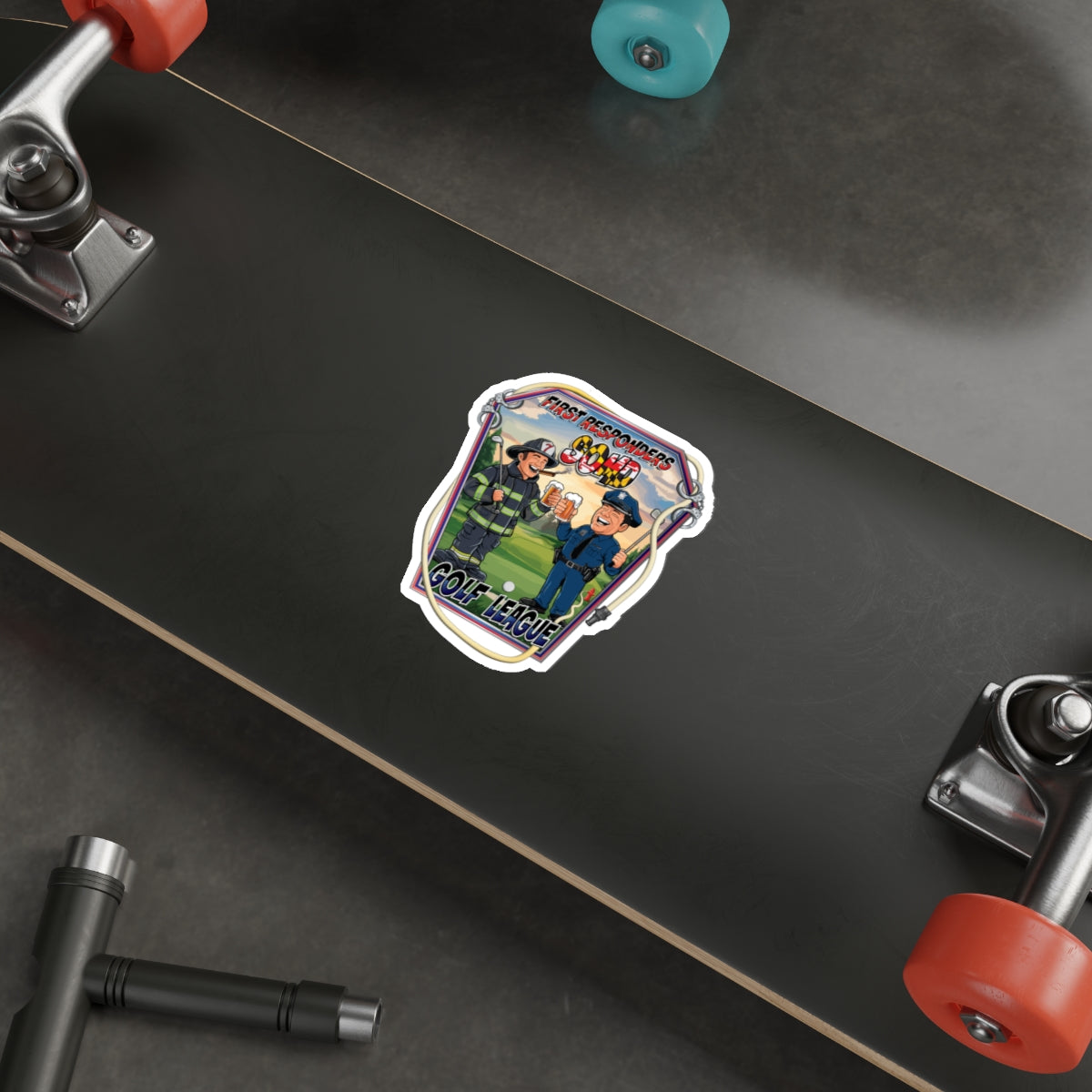 Die-Cut Stickers - SOMD First Responder Golf League