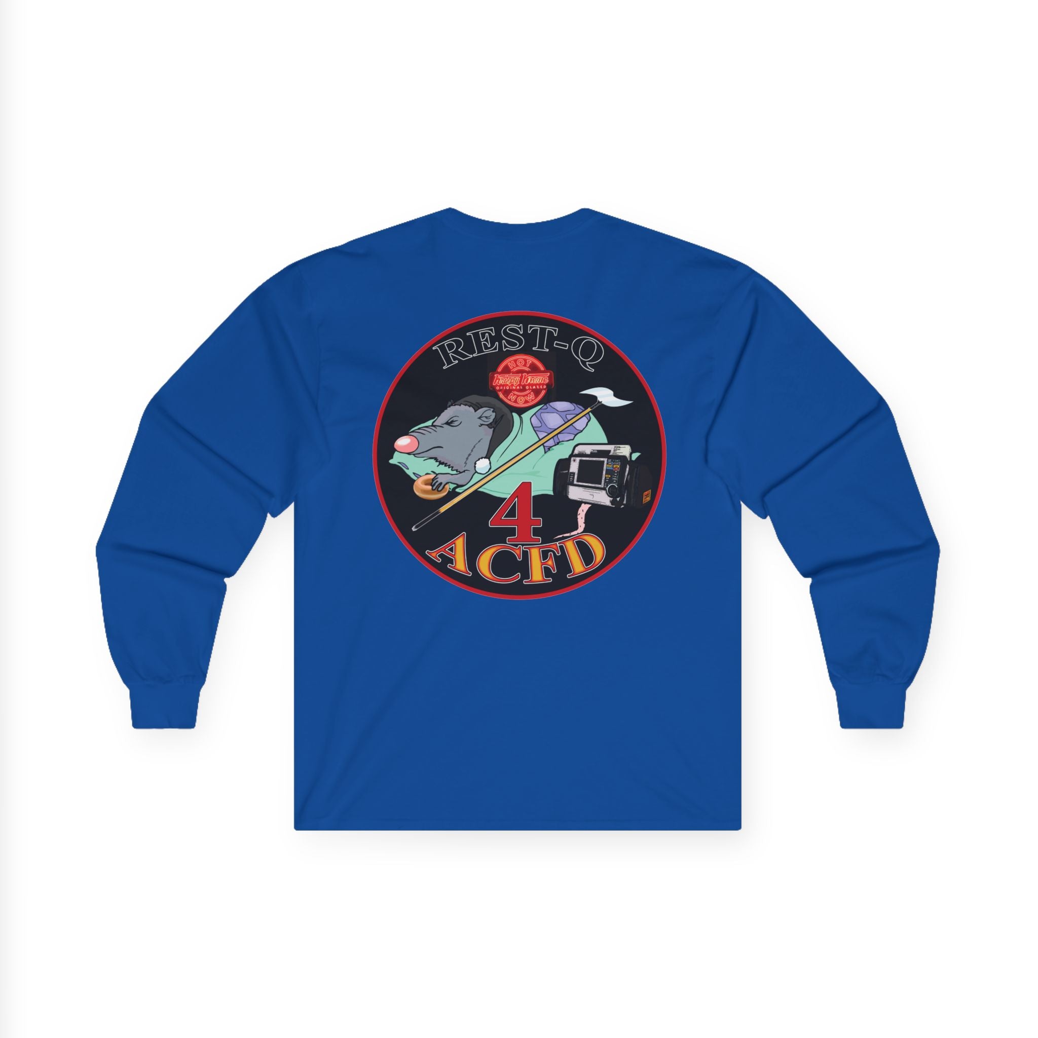 ACFD 4 Old School Rest-Q Shirt - Unisex Ultra Cotton Long Sleeve Tee