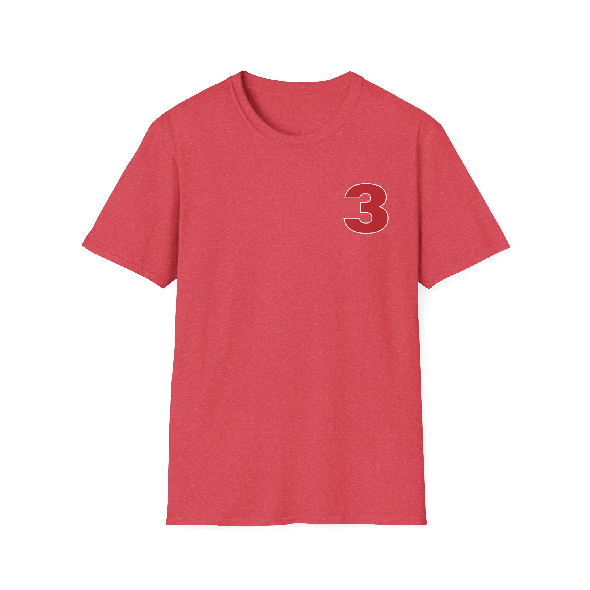 Station 3 front / Rhino back Logo - Gildan Soft Cotton Softstyle T-Shirt