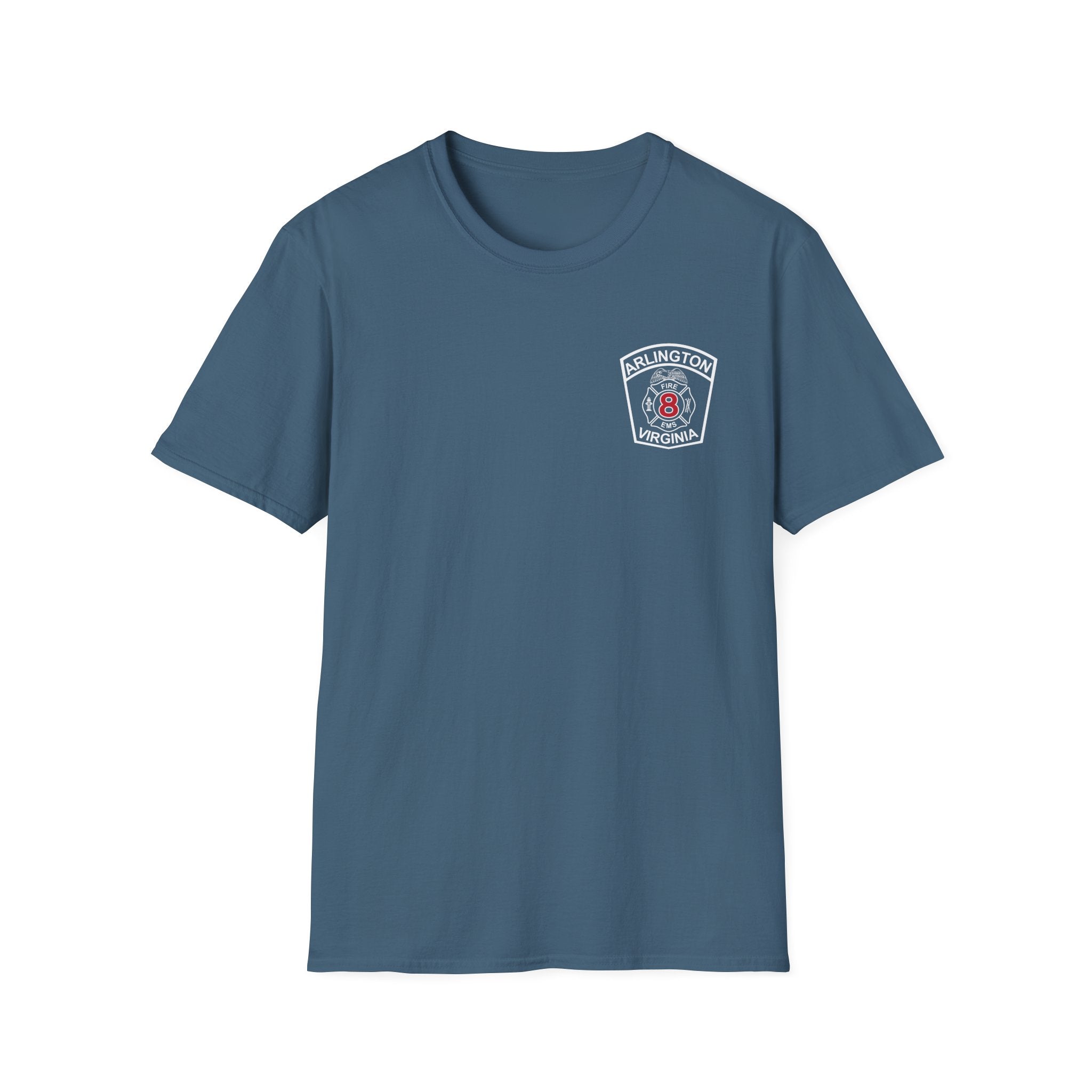 Engine 8 Arlington - Gildan Soft Cotton Softstyle T-Shirt