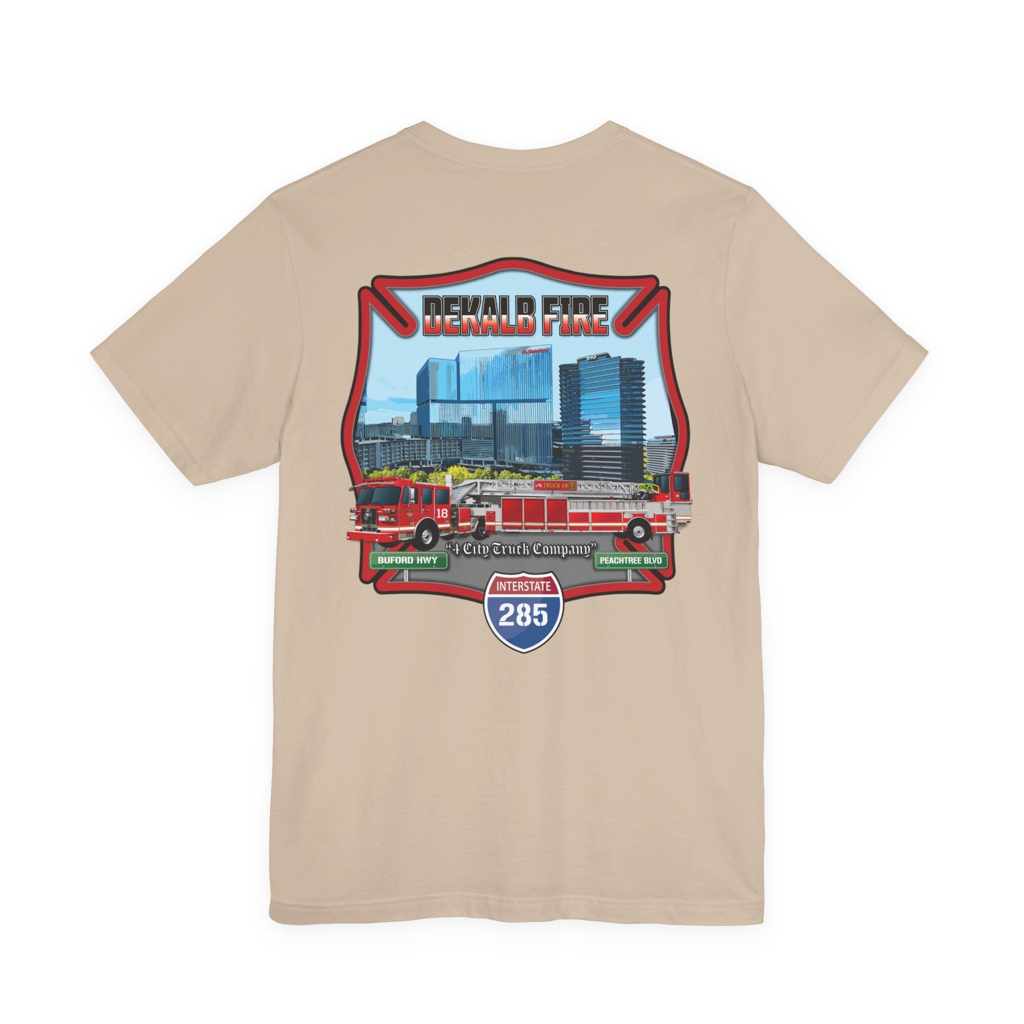 Dekalb County Fire Tiller 18 - Bella+Canvas Soft Unisex Tee