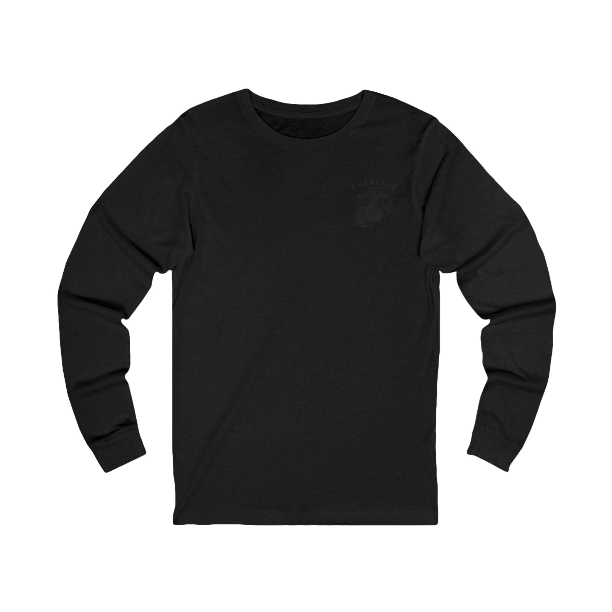 Charlie 2 Ronin (black Logo) - Bella-Canvas Soft Jersey Cotton Long Sleeve Tee