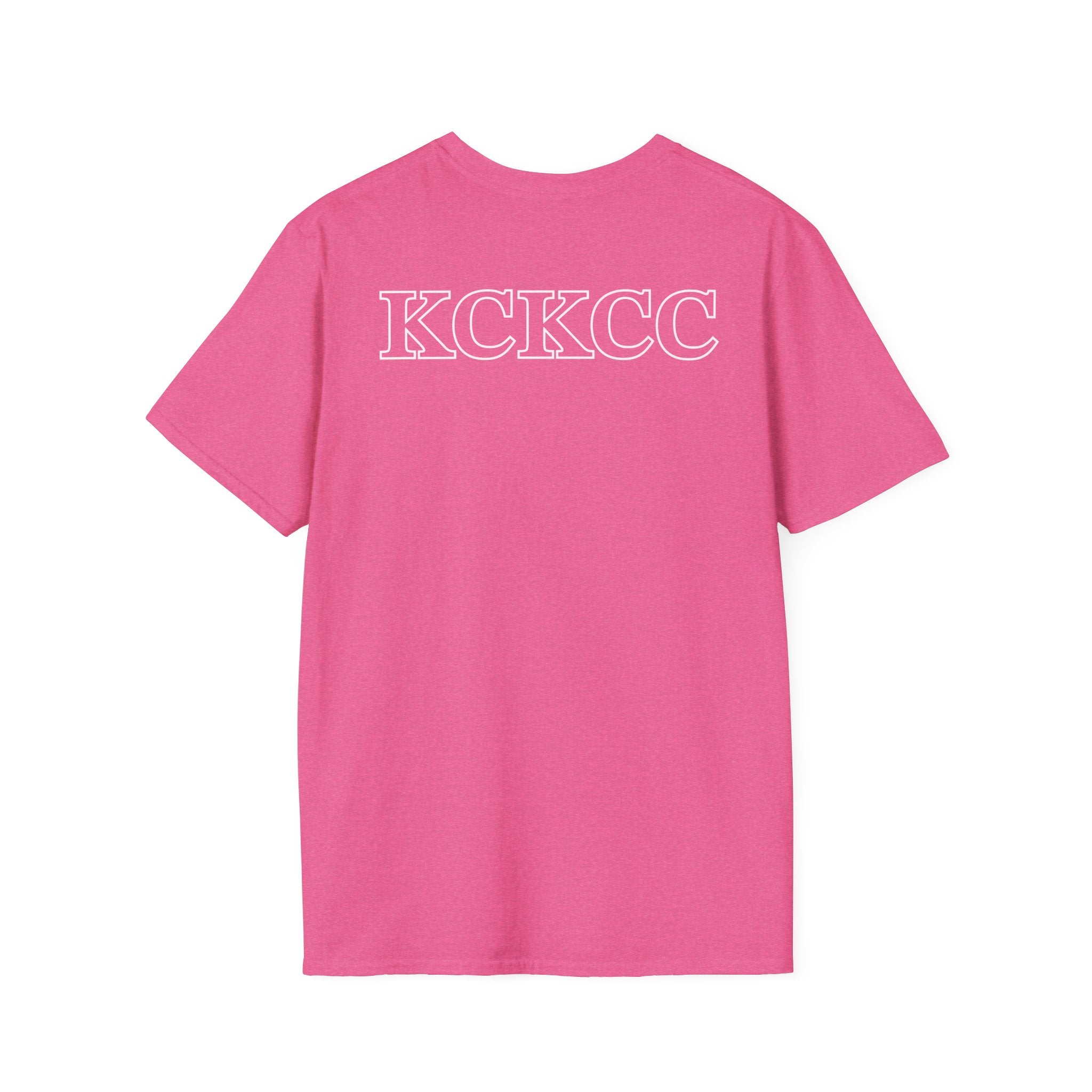 KCKCC Badge White outline - Gildan 64000 Unisex Softstyle T-Shirt