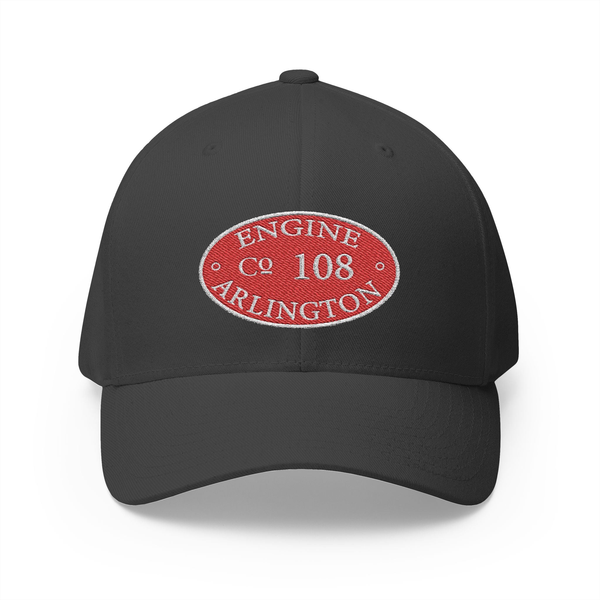 Arlington Engine 8 Circle Patch - FLEXFIT Closed-Back Structured Cap (Embroidery)