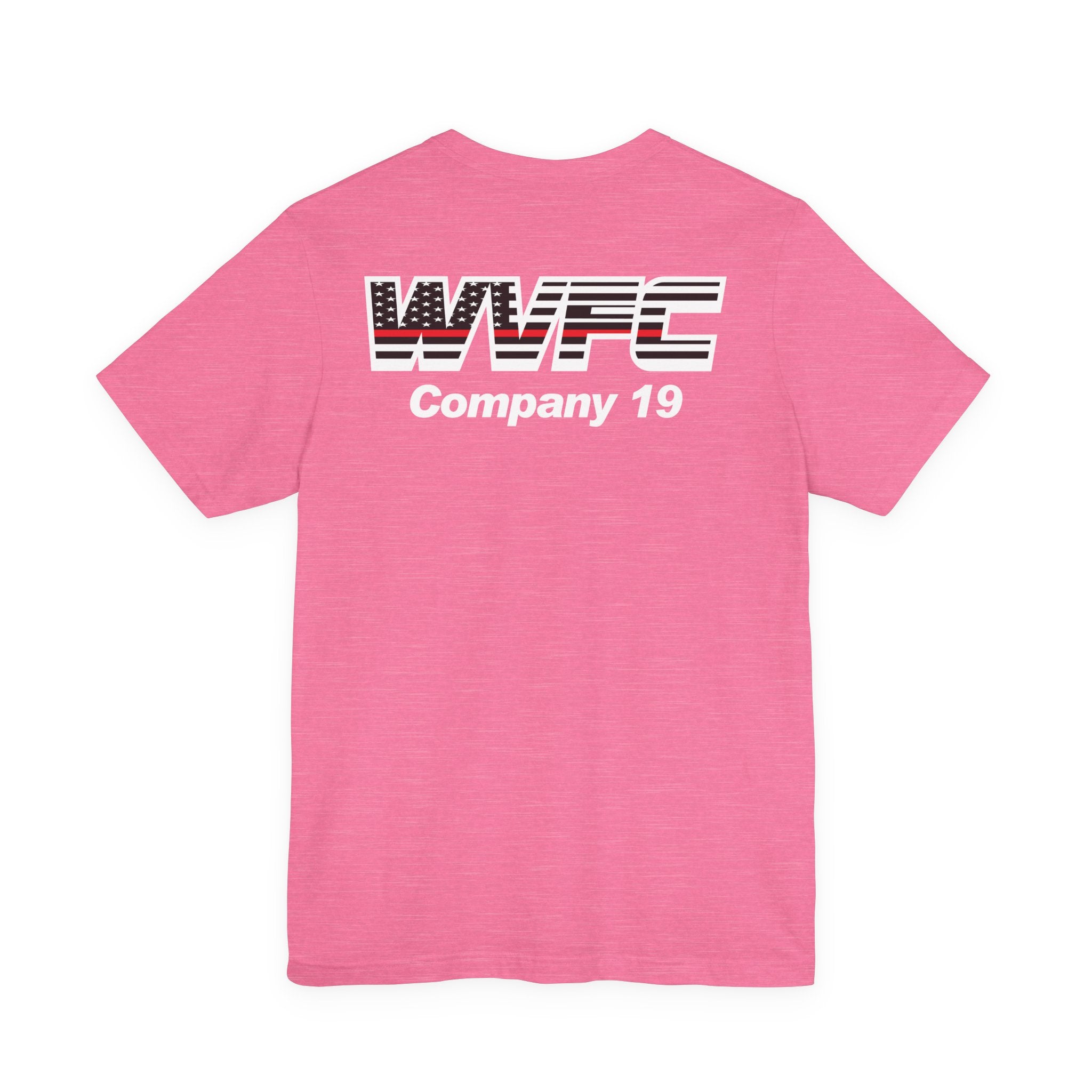 WVFC Goat Logo 2 Version 3 Red Line Flag - Unisex Jersey Short Sleeve Tee