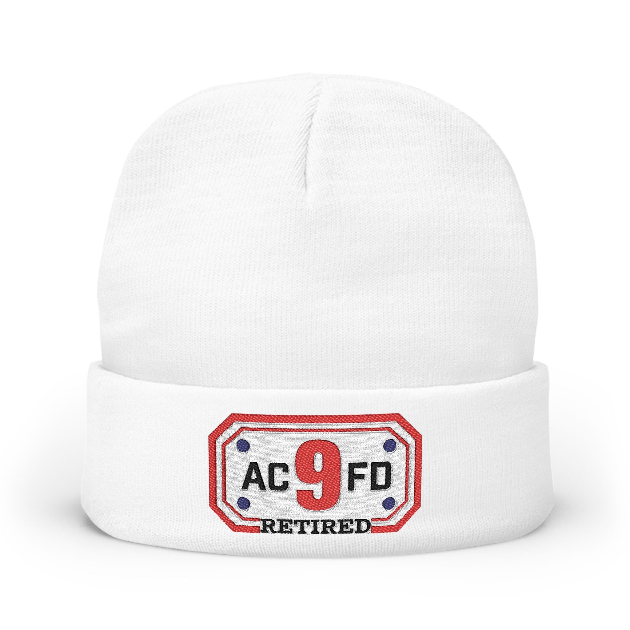 Retired Arlington Engine 9 - Knit Beanie (Embroidery)