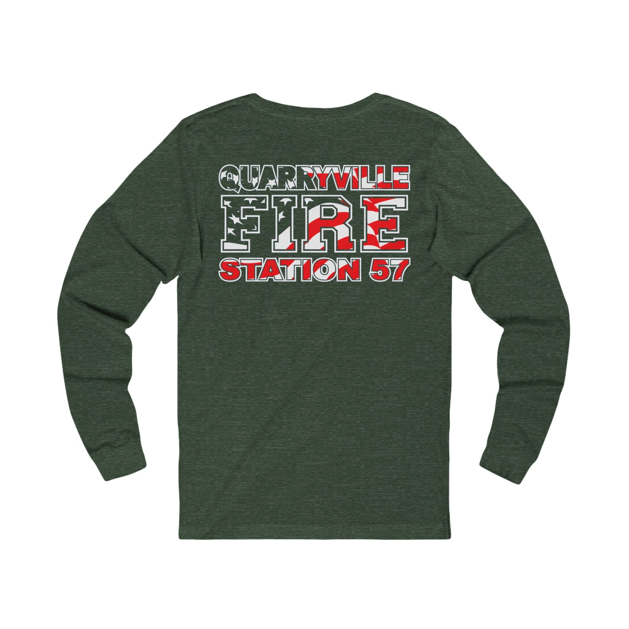 Quarryville PA Vol. Fire - Bella-Canvas Soft Jersey Cotton Long Sleeve Tee