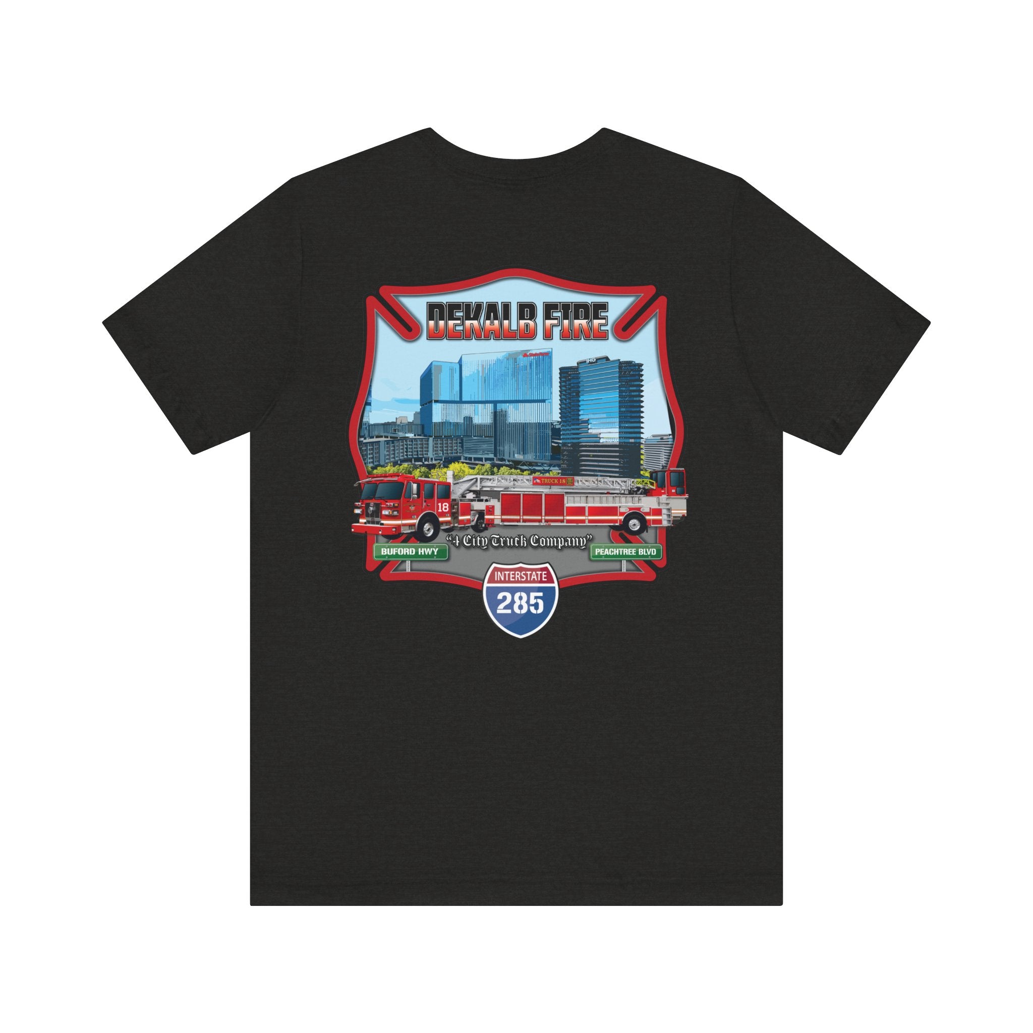 Dekalb County Fire Tiller 18 - Bella+Canvas Soft Unisex Tee