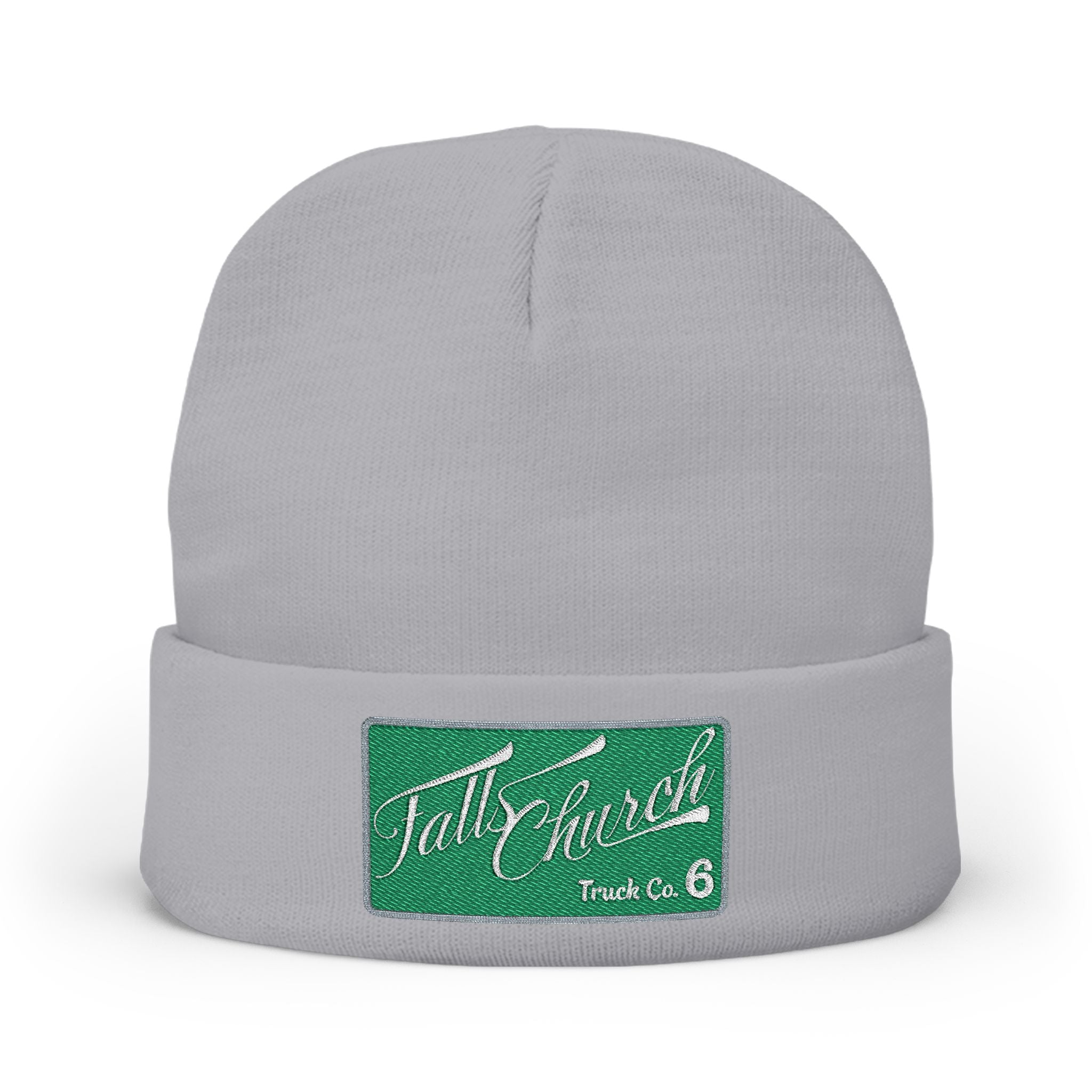 Arlington Falls Church Truck 6 Green - Knit Beanie (Embroidery)
