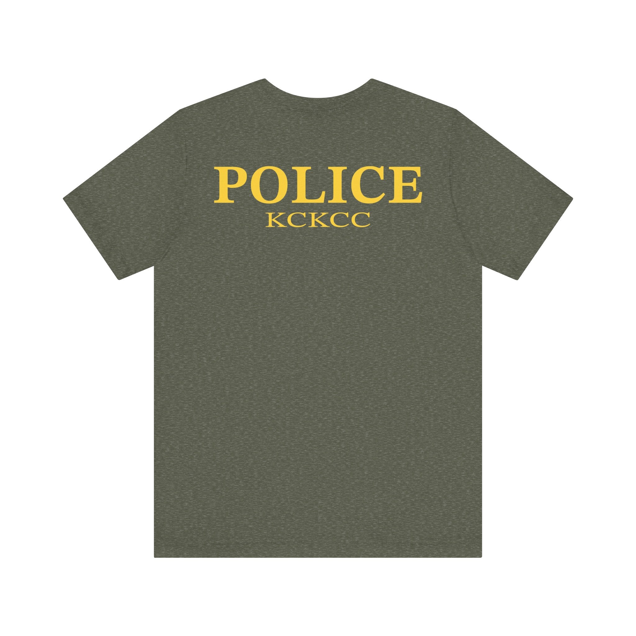 KCKCC Police Patch Black & White - Unisex Jersey Short Sleeve Tee