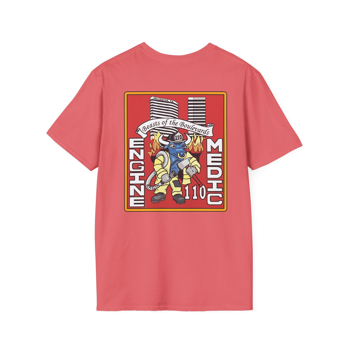 Arlington Station 10 Beast of Blvd (version 2) - Gildan Soft Cotton Softstyle T-Shirt