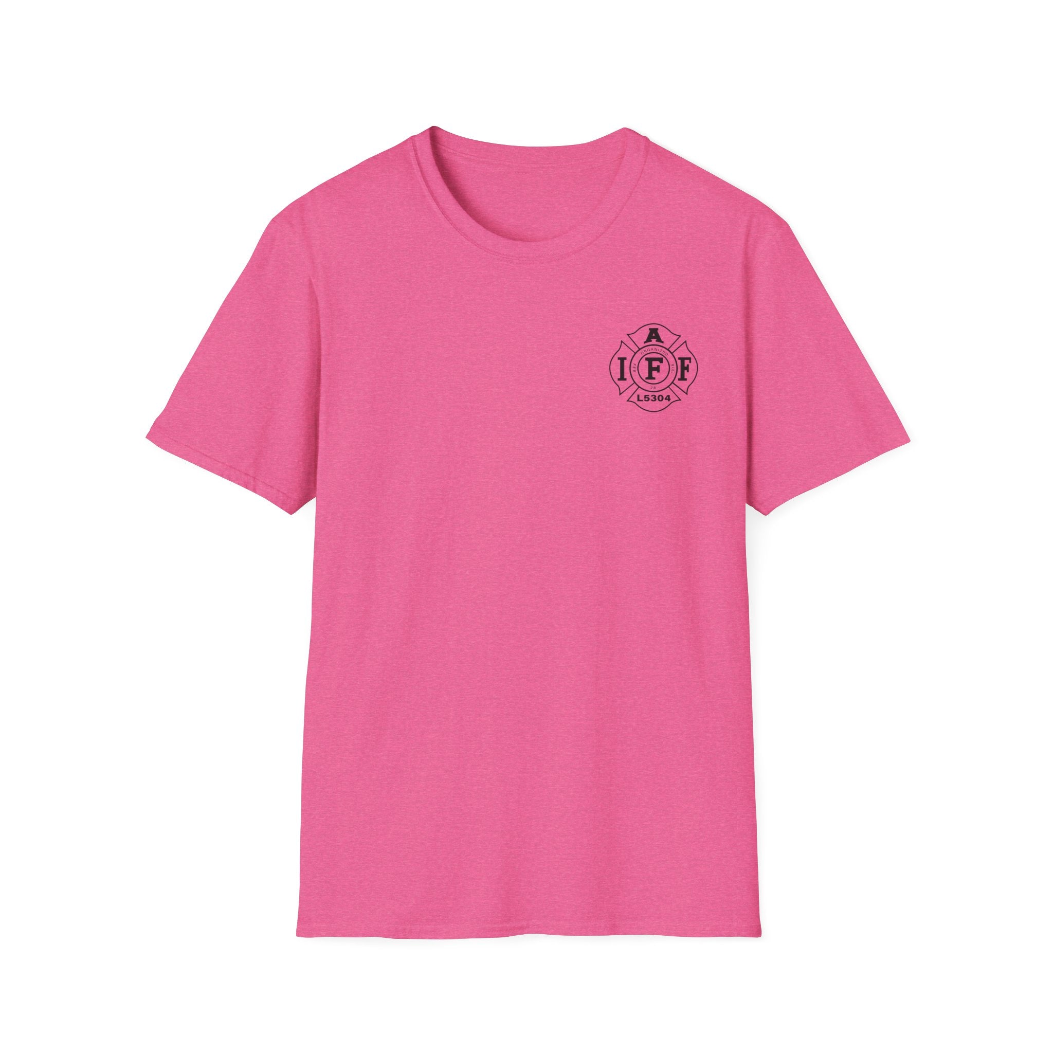 Clarke County Fire Breast Cancer (Portion of Proceeds go to Local 5304) - Gildan Soft Cotton Softstyle T-Shirt
