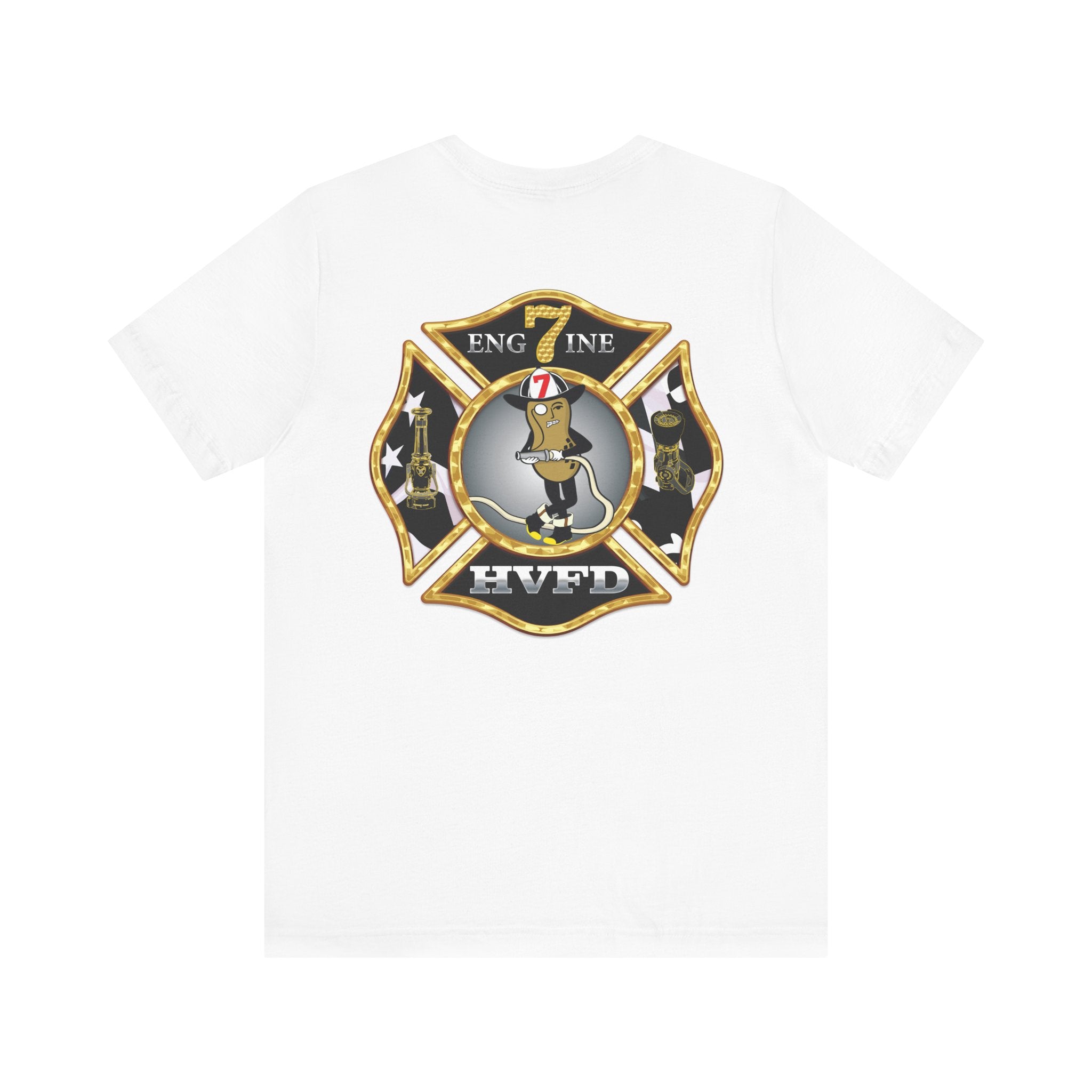 Hollywood MD Vol Fire Eng7ine - Bella+Canvas Soft Unisex Tee