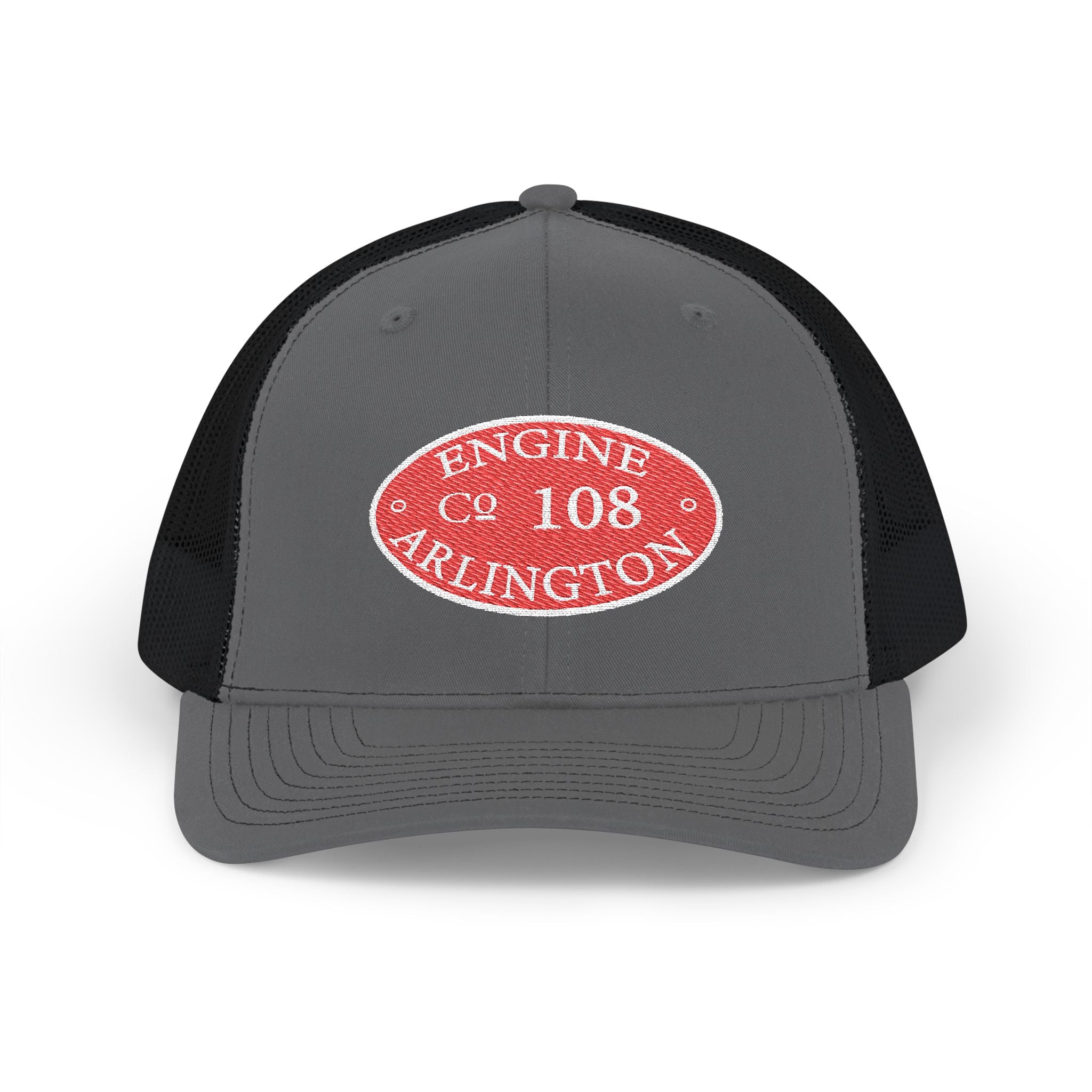 Arlington Engine 8 Circle Patch - (Richardson 112 Style Hat) Snapback Trucker