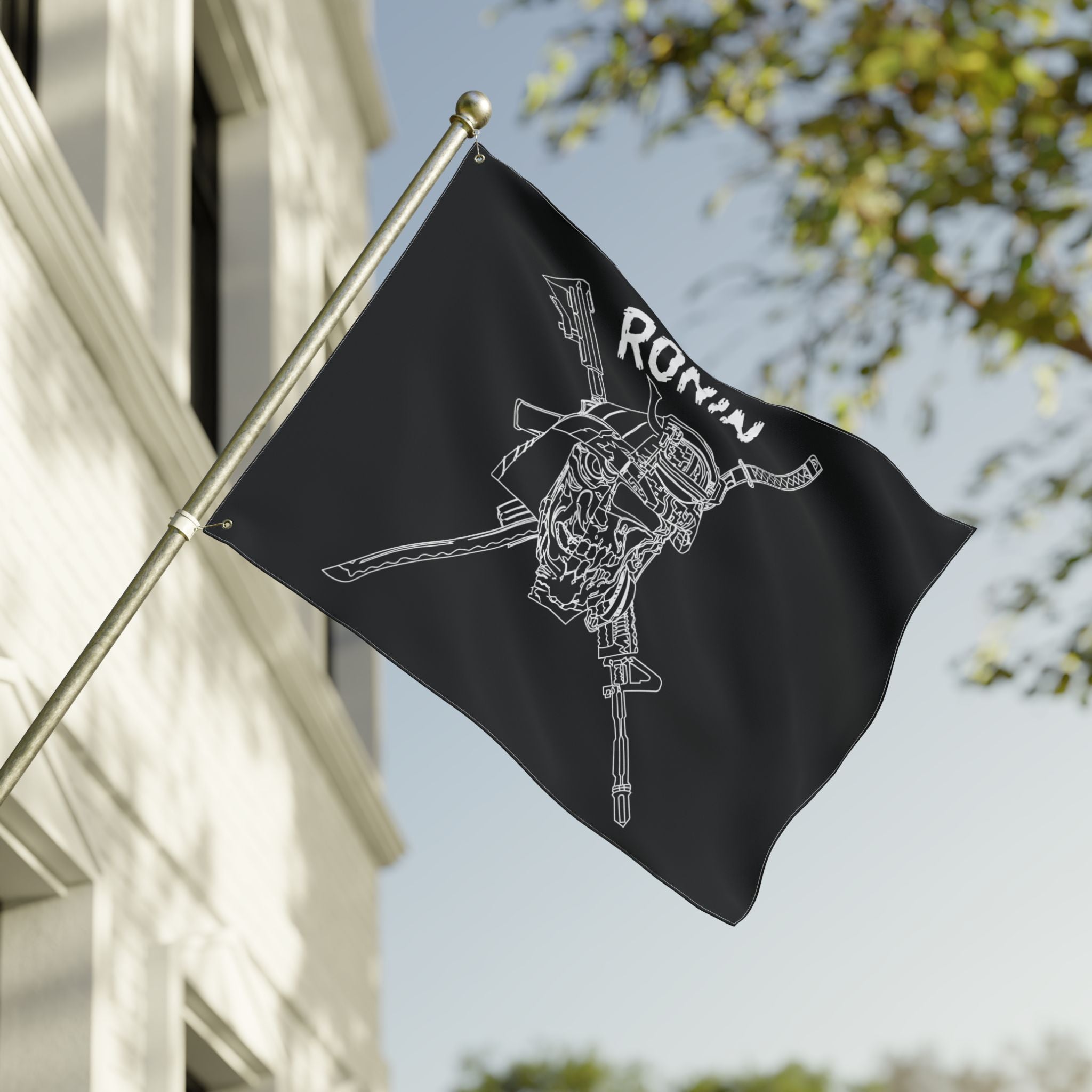Charlie 2 Ronin- Black Double Sided Flag