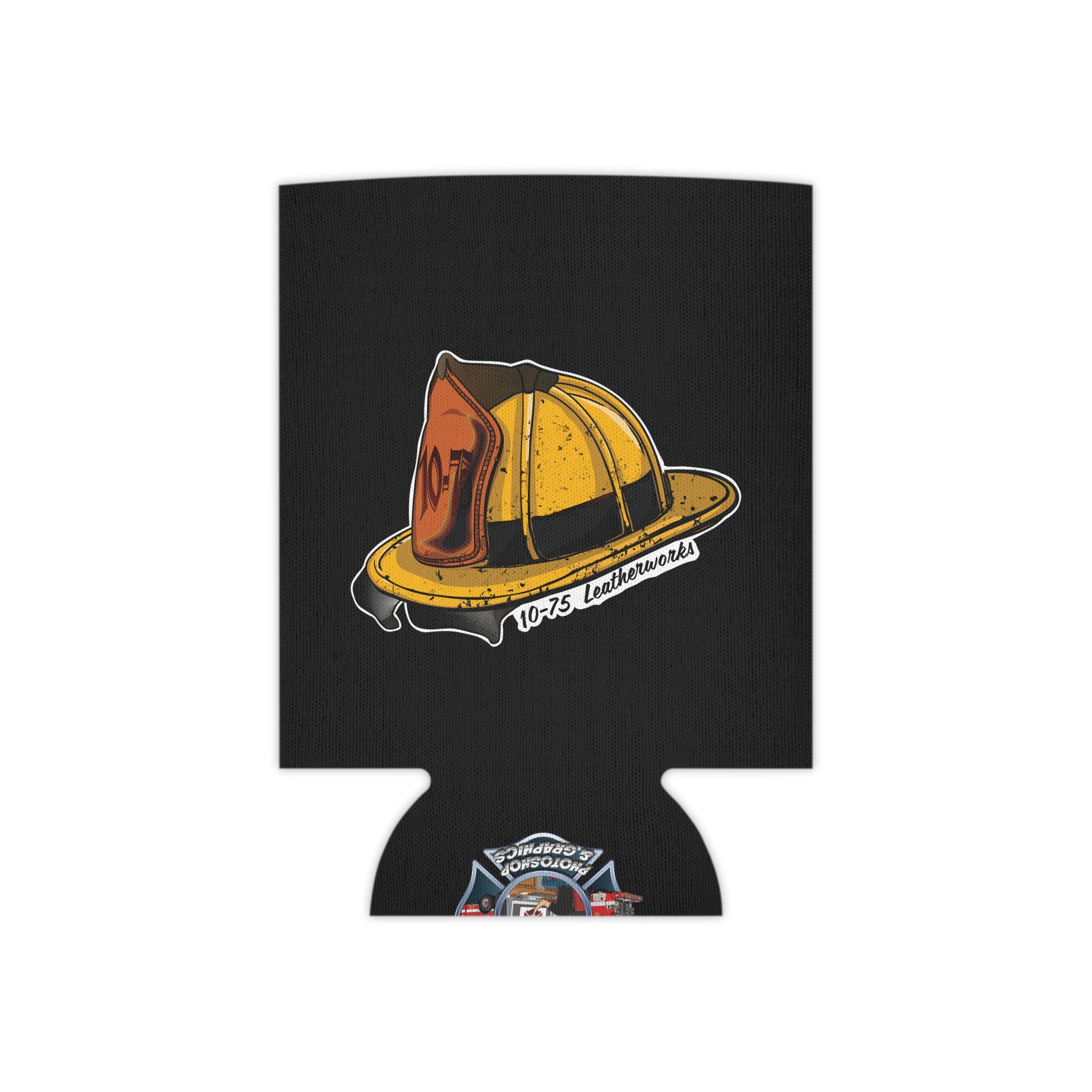 1075 Leatherworks - Black Can Cooler