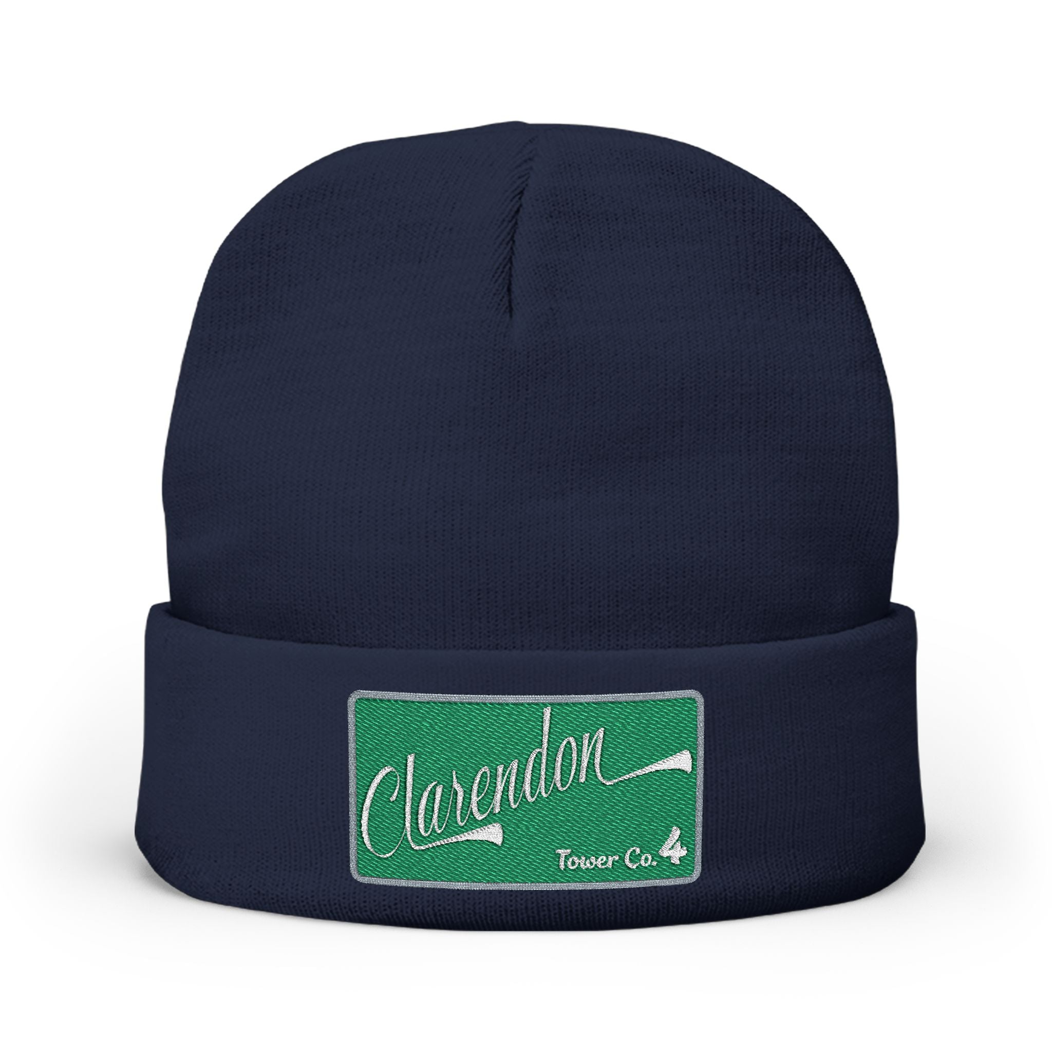 Arlington Clarendon Tower 4- Knit Beanie (Embroidery)
