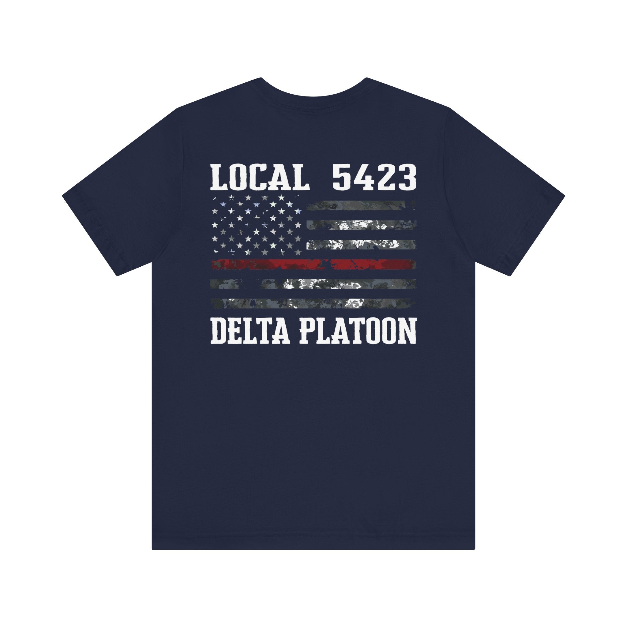 Manheim Township Local Delta Platoon Local white - Bella+Canvas Soft Unisex Tee