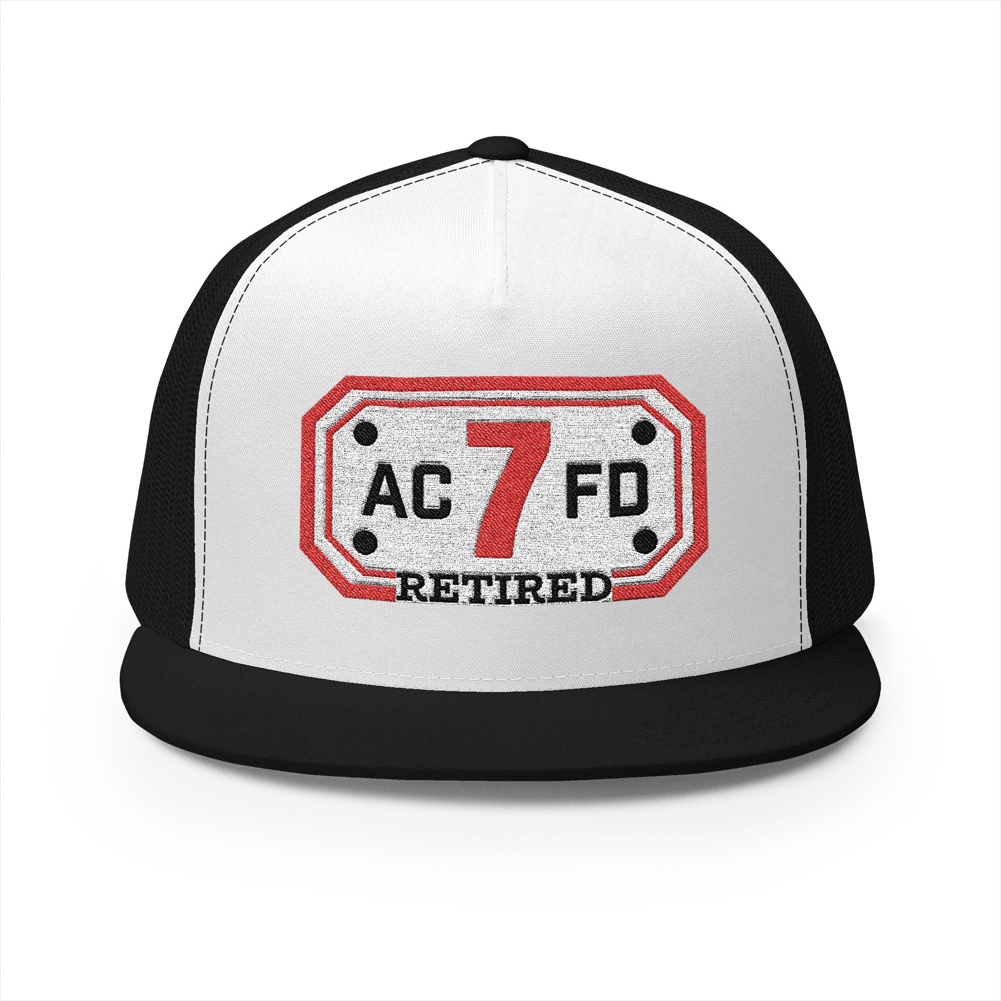 Retired Arlington Engine 7 - 5 Panel Trucker Cap (Embroidery)