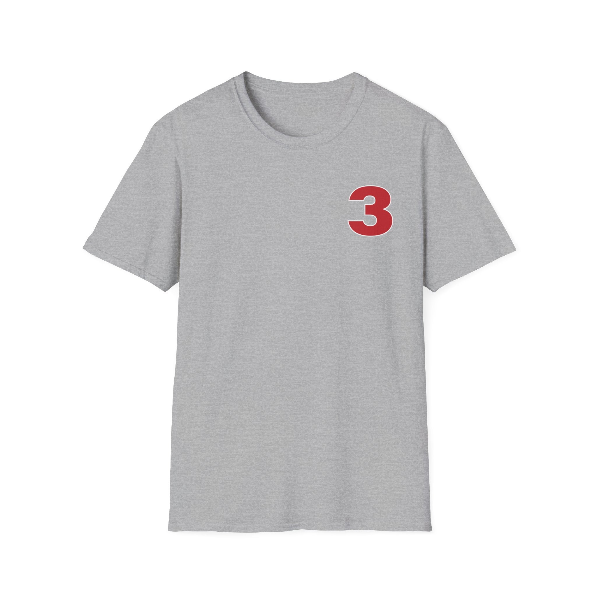 Station 3 front / Rhino back Logo - Gildan Soft Cotton Softstyle T-Shirt