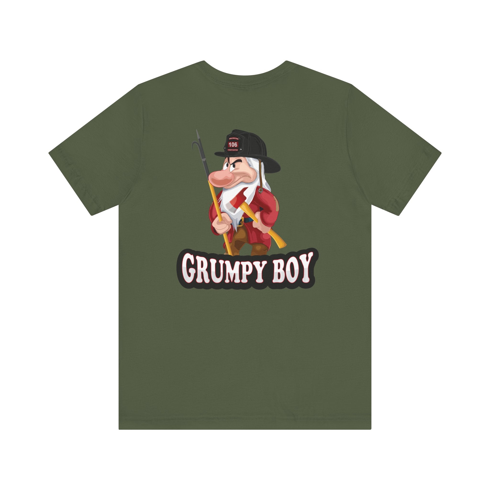 Grumpy Boy Firefighter - Heavy Cotton Unisex Tee -