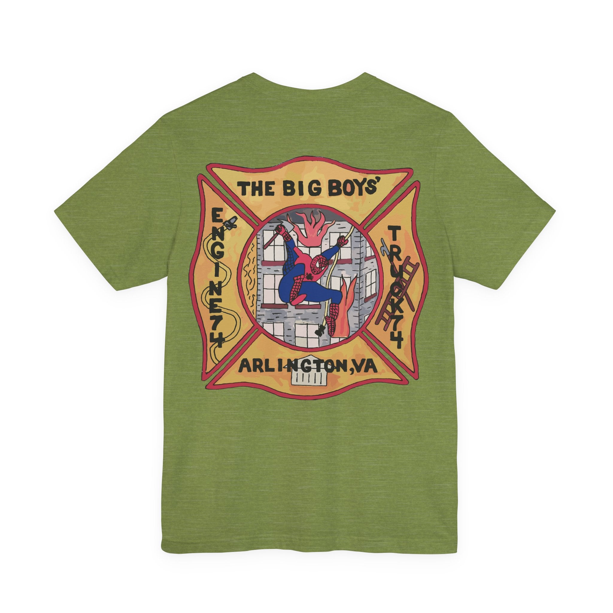 Big Boys Station 4 Retro Patch - Unisex Jersey Short Sleeve Tee