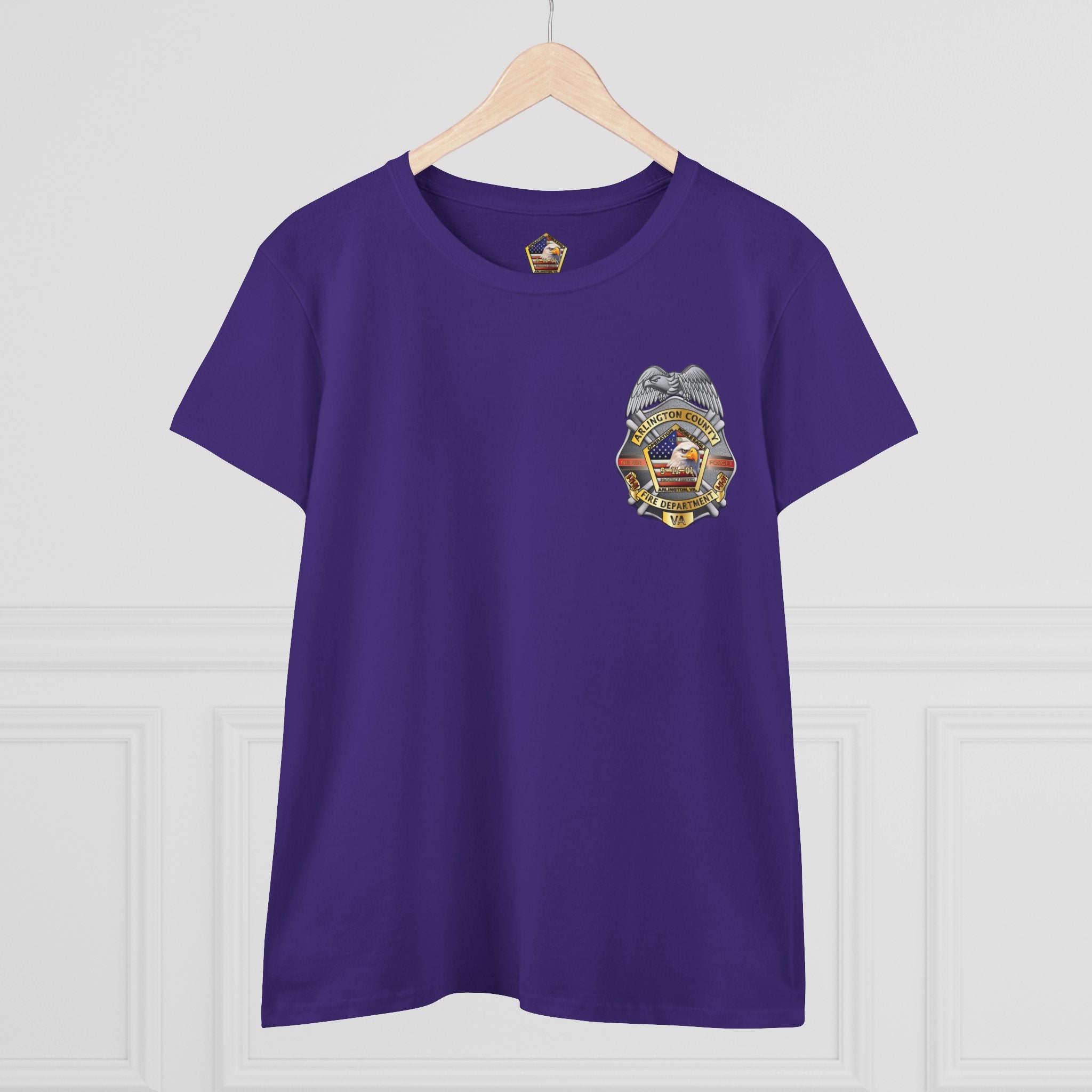 Arlington Badge / Operation Noble Eagle - Gildan Women's Midweight Cotton Tee