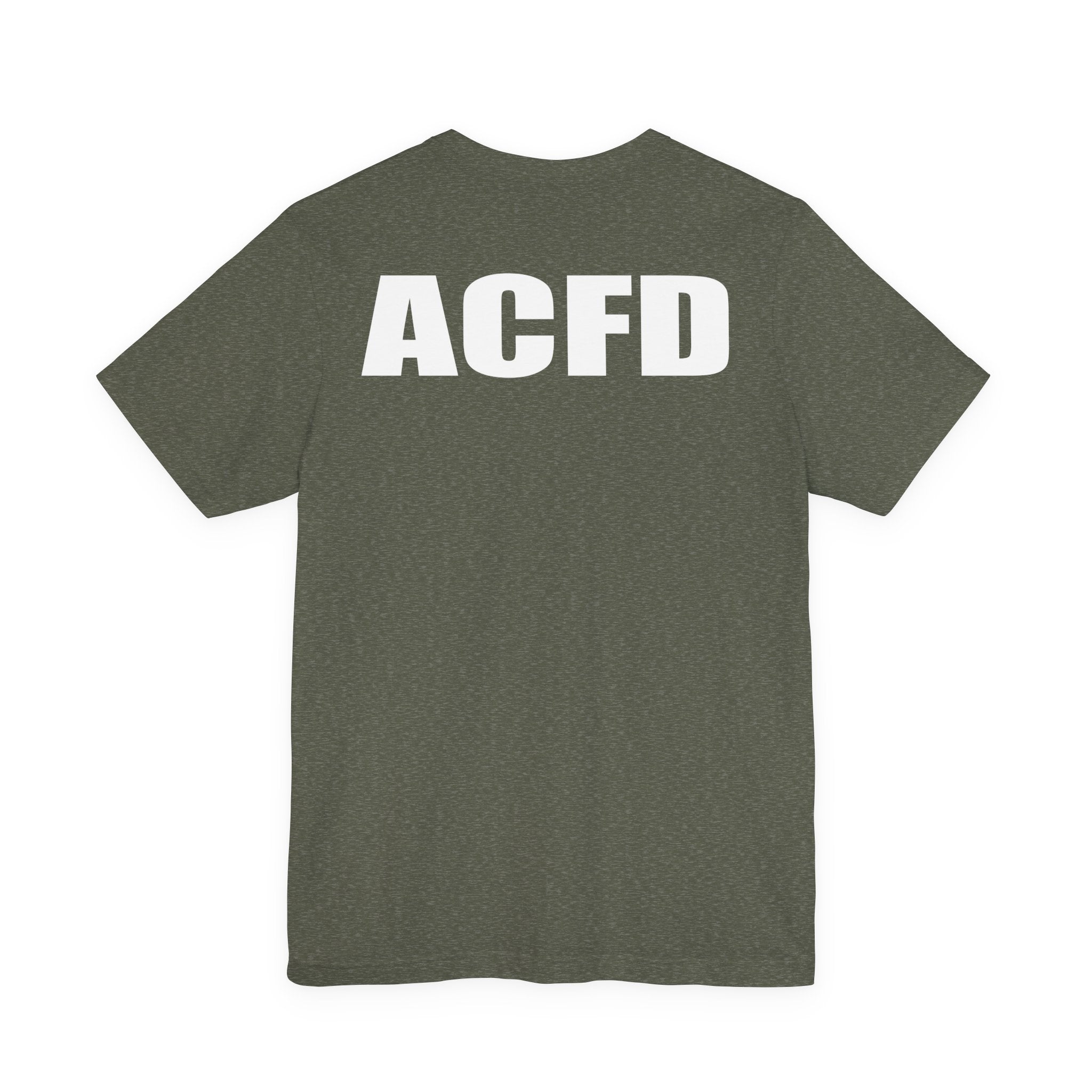 Station 3 Rhino Logo Firefighter Back - Bella+Canvas Soft Unisex Tee-