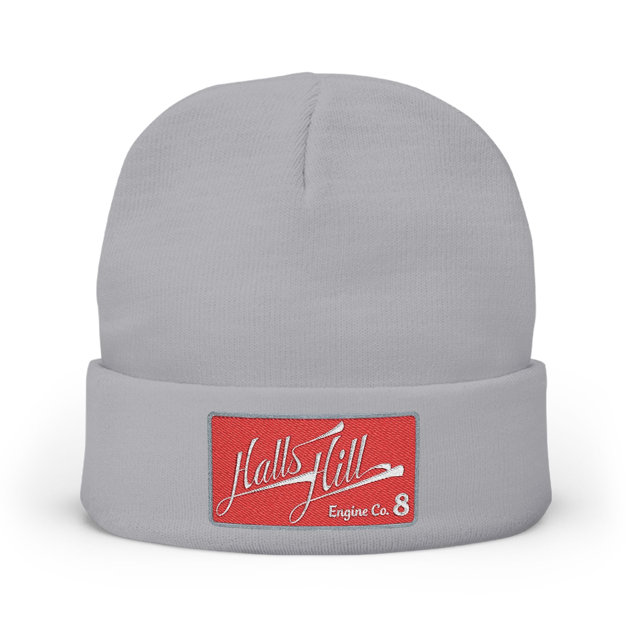 Arlington Halls Hill Engine 8 - Knit Beanie (Embroidery)