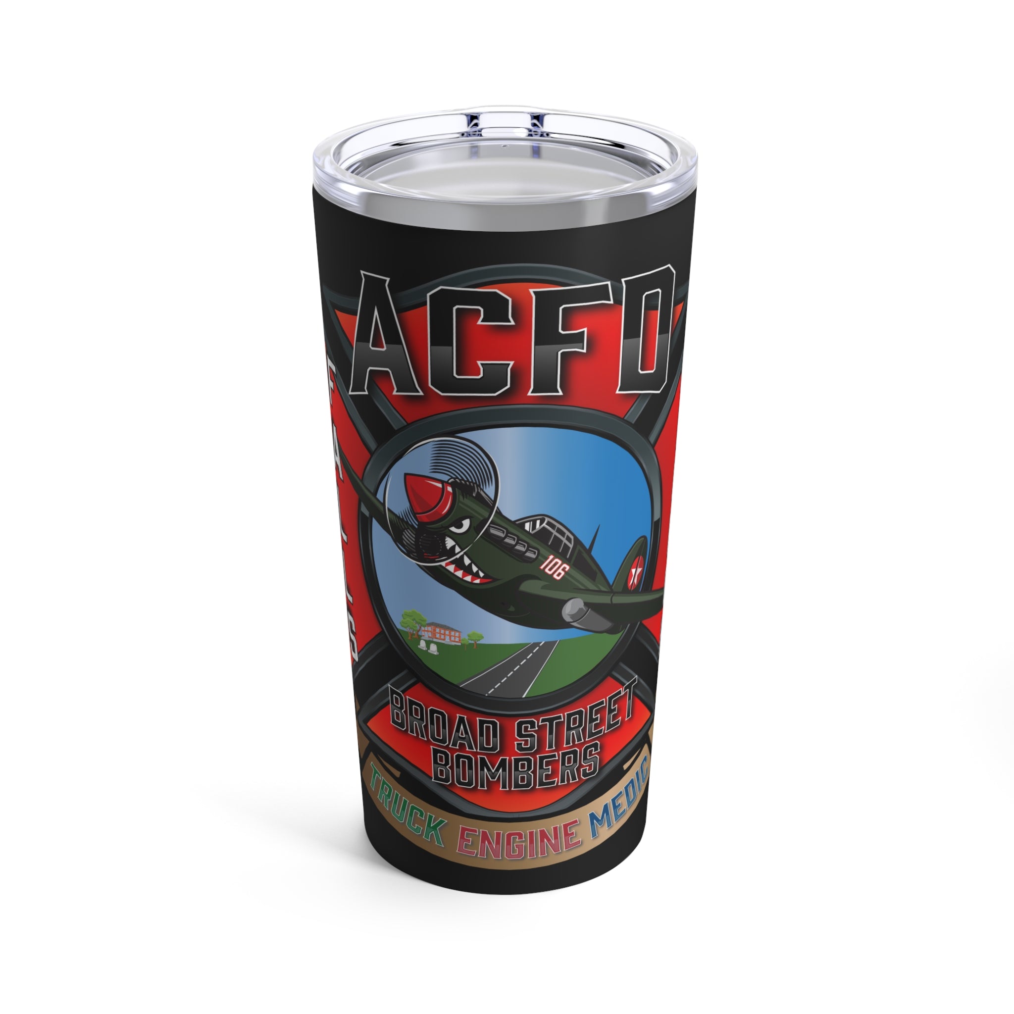 Black Station 6 Broad Street Bombers Tumbler 20oz