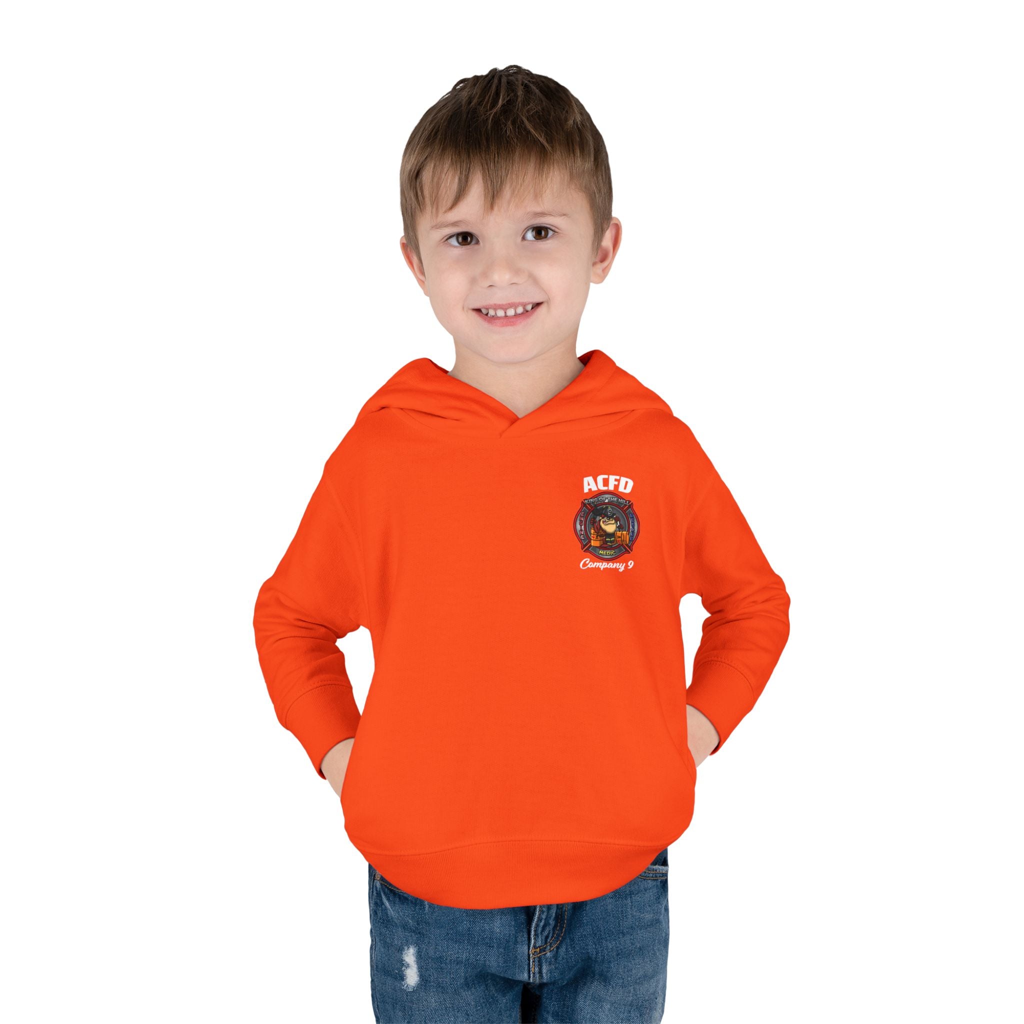 Station 9 Engine - Toddler Pullover Fleece Hoodie