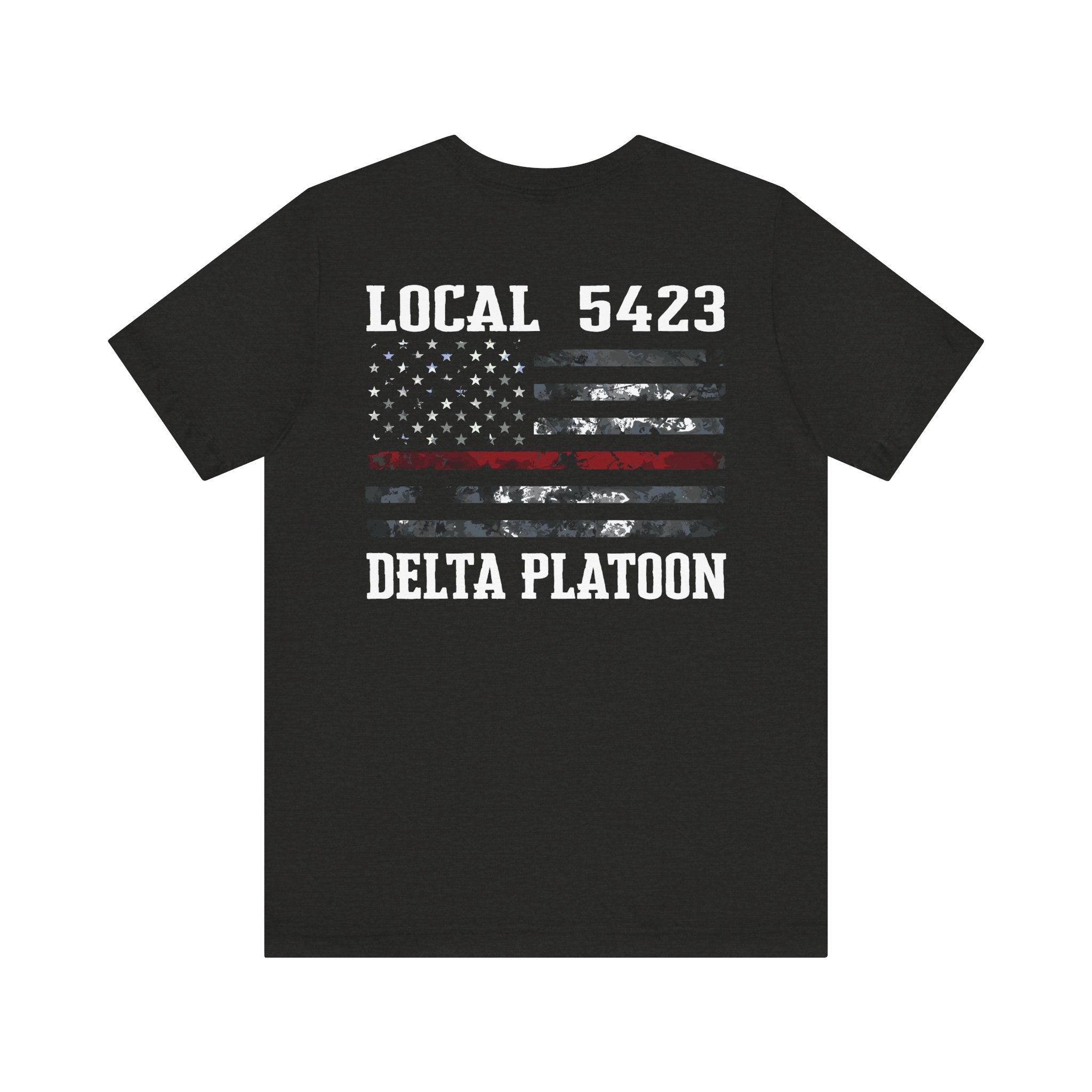Manheim Township Local Delta Platoon Local white - Bella+Canvas Soft Unisex Tee