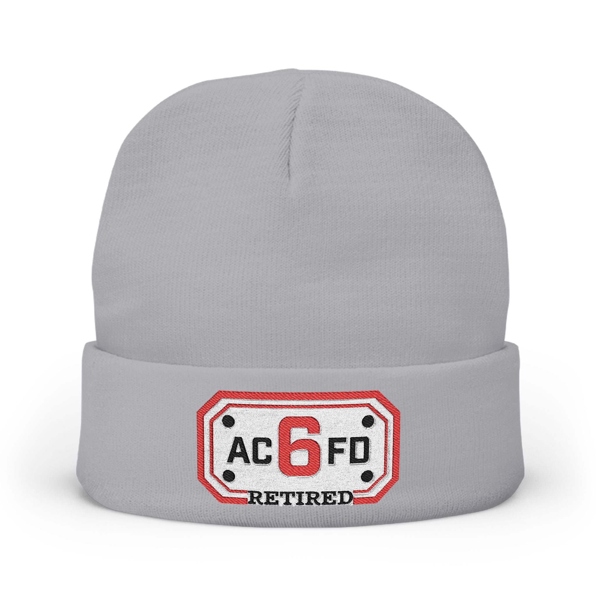 Retired Arlington Engine 6- Knit Beanie (Embroidery)