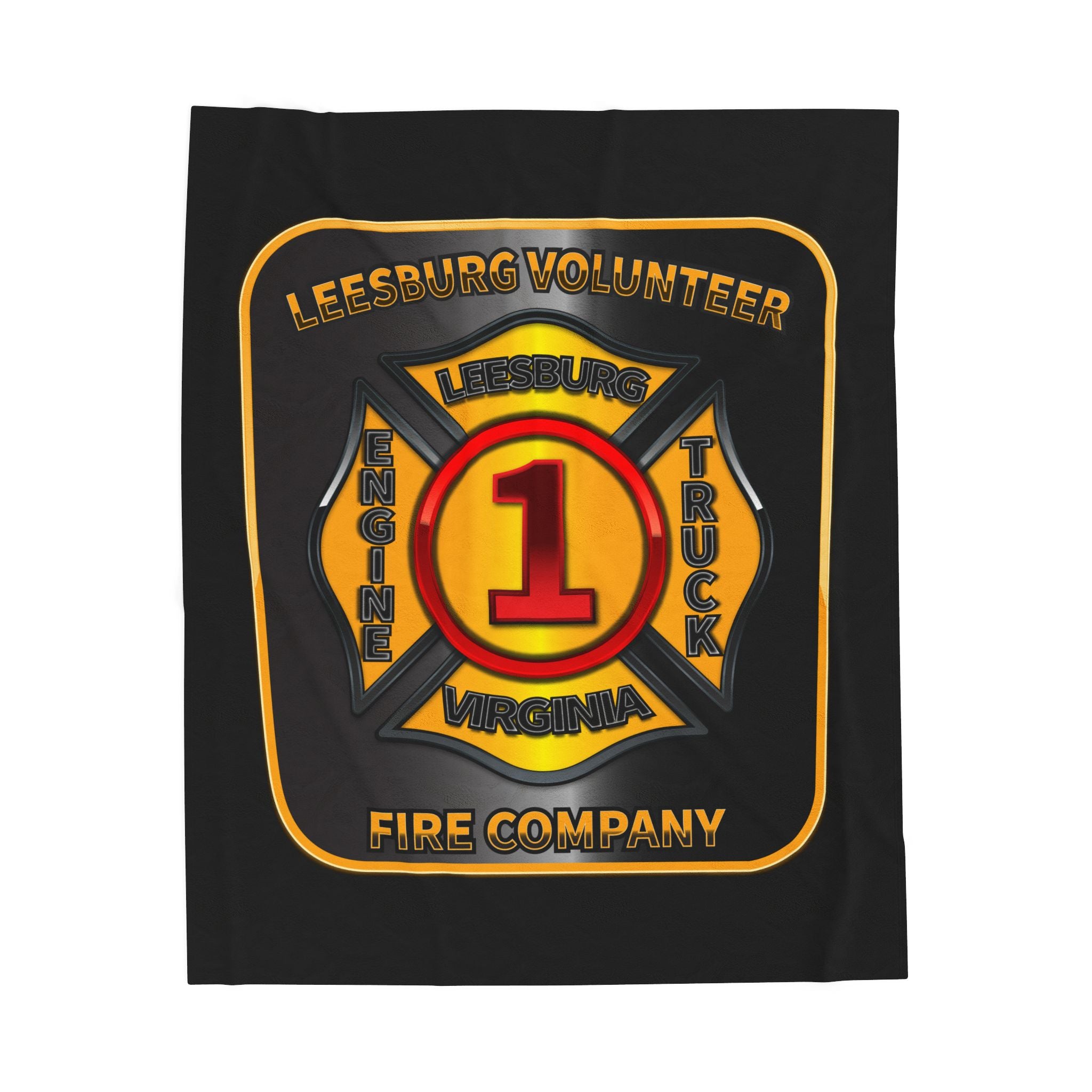 Leesburg Vol. Fire Co. - Velveteen Plush Blanket