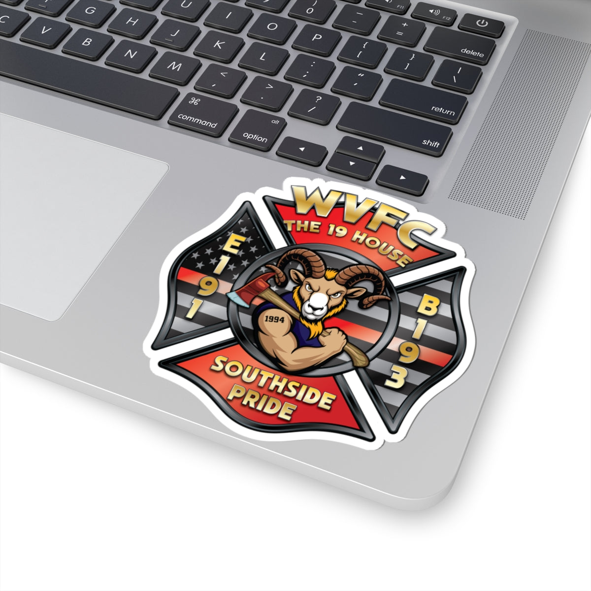 WVFC Goat Logo 1 - Kiss-Cut Stickers