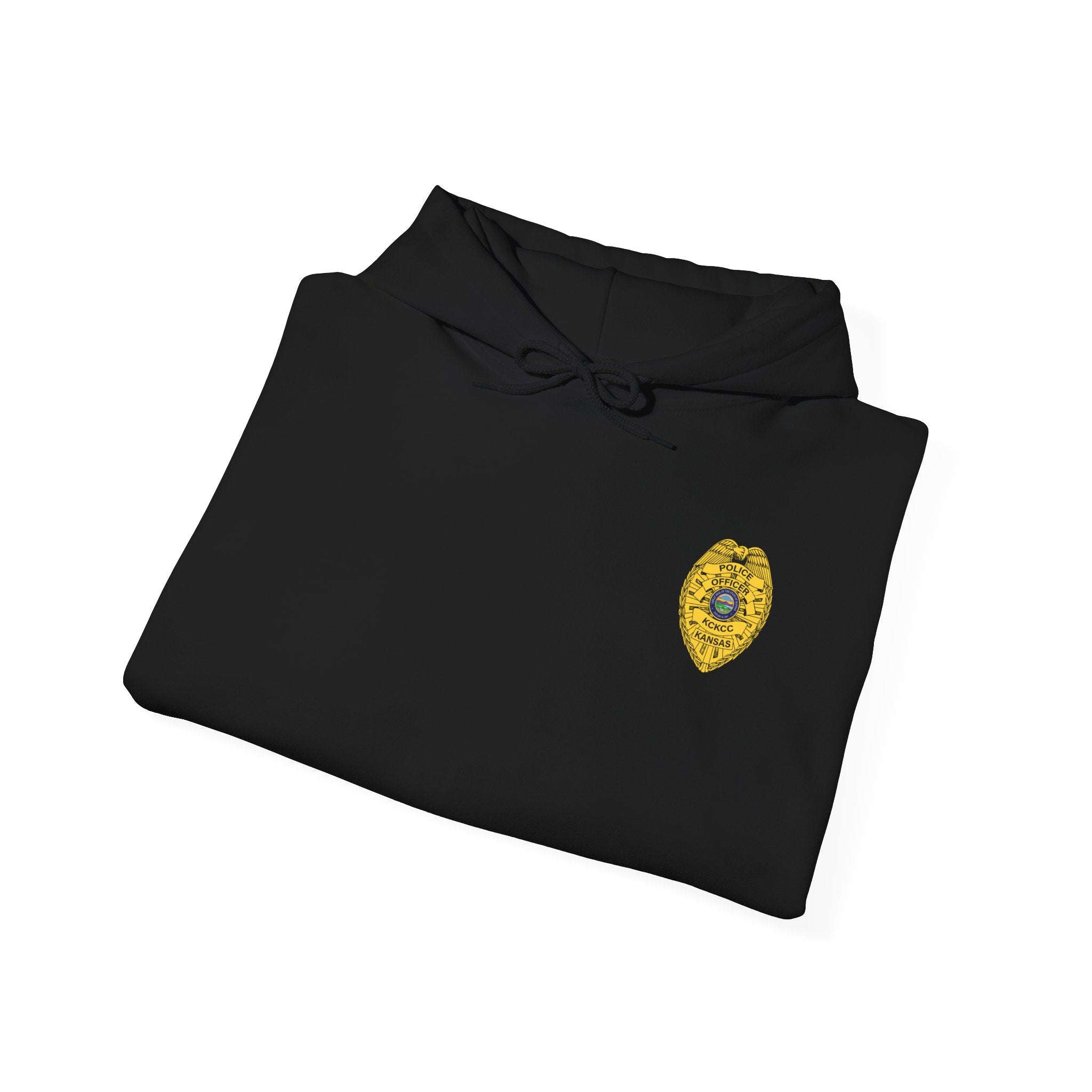 Kansas City College Police Officer Badge - Unisex Heavy Blend™ Hooded Sweatshirt