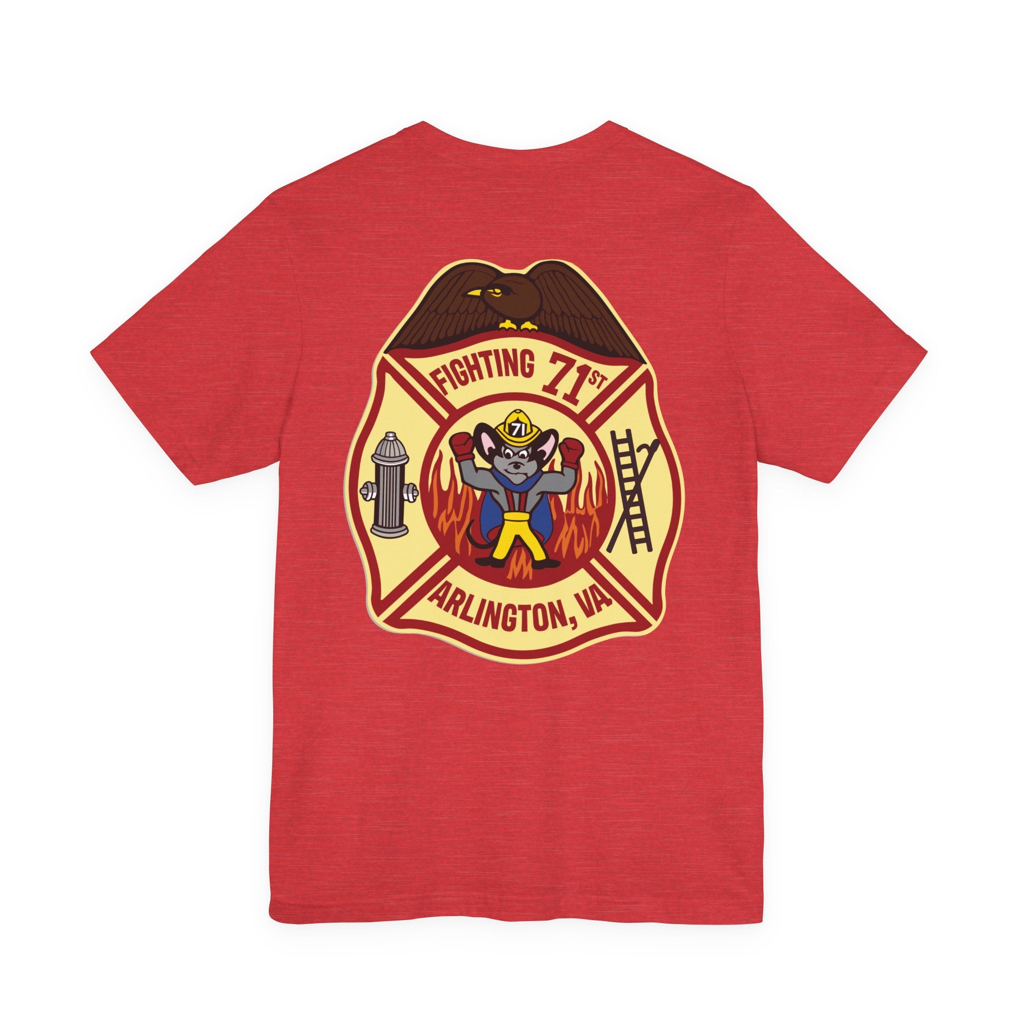 Fighting 71 Arlington Station 1 old patch - Bella+Canvas Soft Unisex Tee