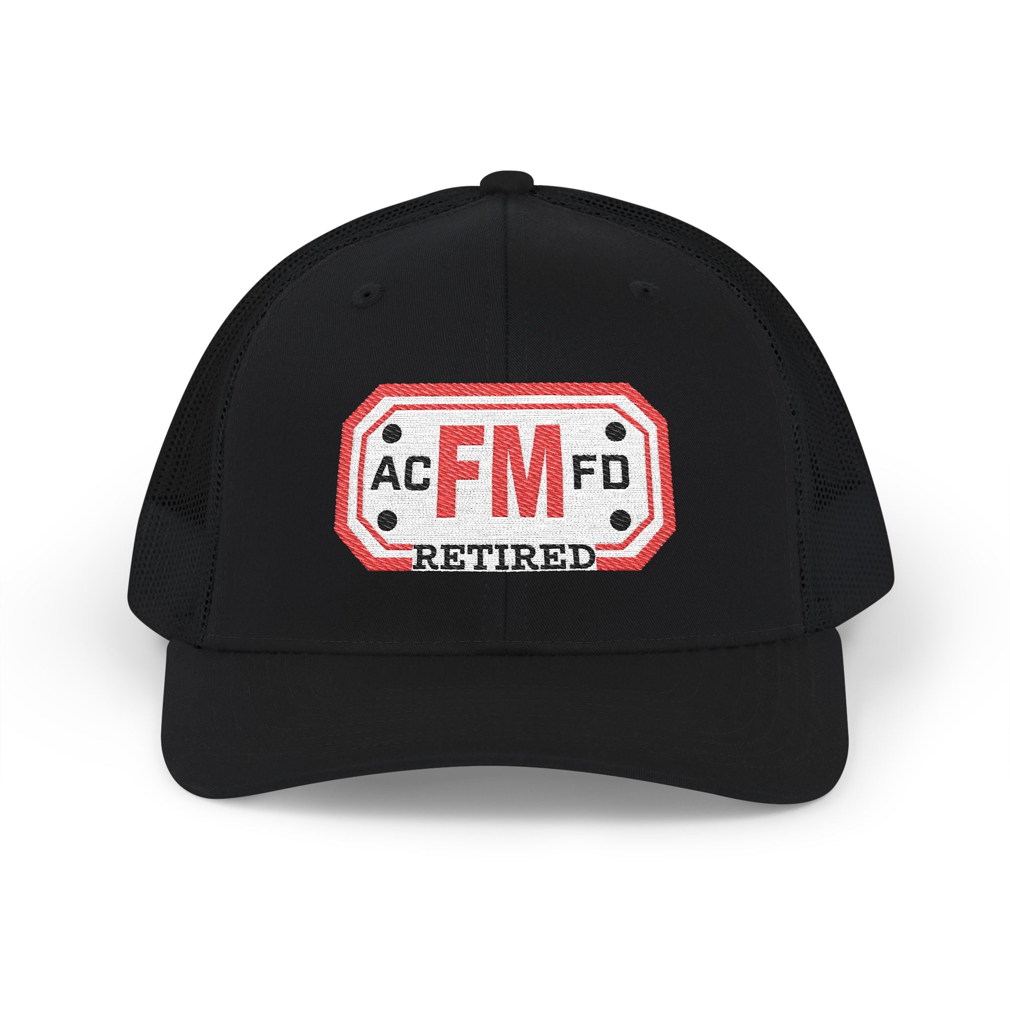Retired Arlington Fire Marshal Red - Snapback Trucker (Richardson 112 Style Hat)