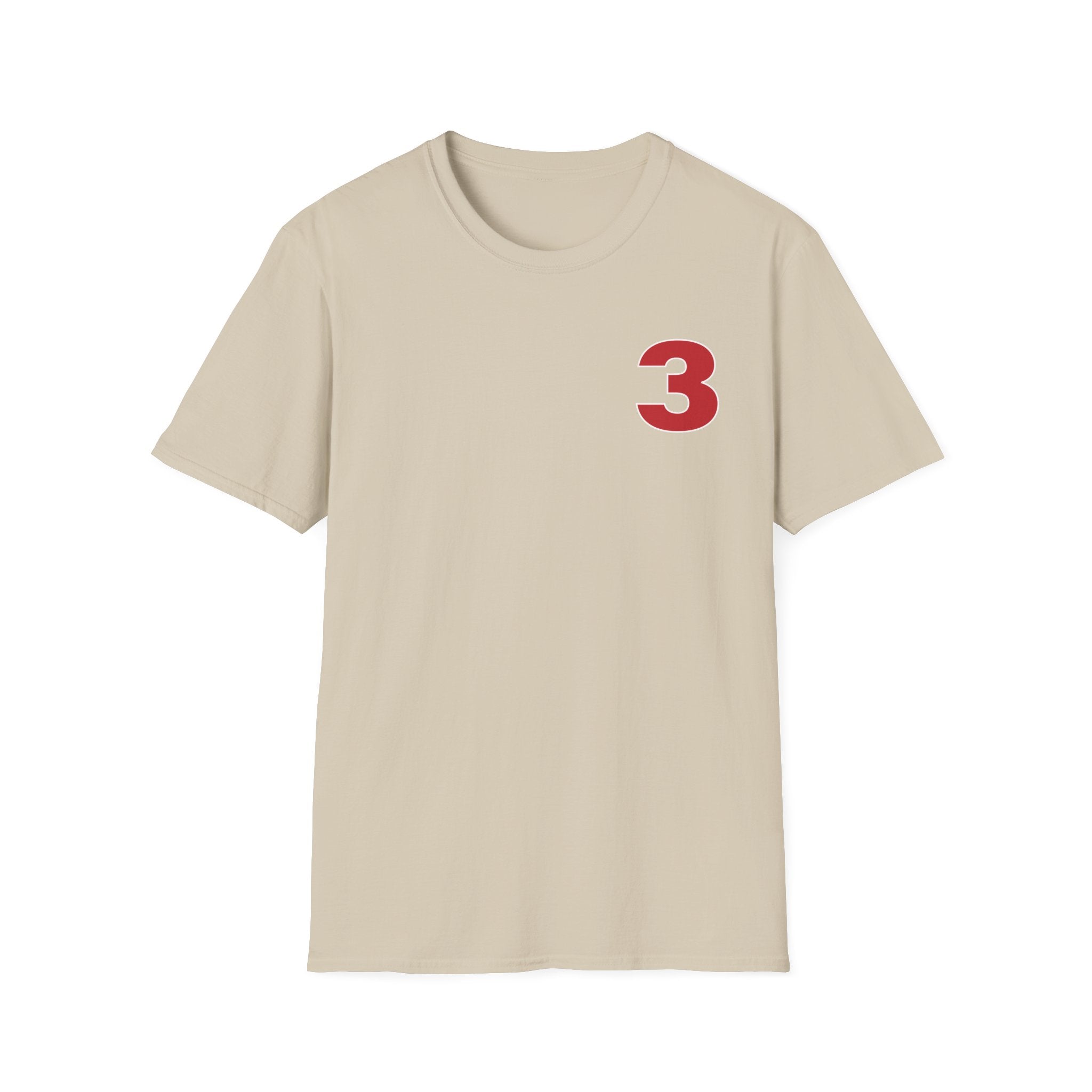 Station 3 front / Rhino back Logo - Gildan Soft Cotton Softstyle T-Shirt