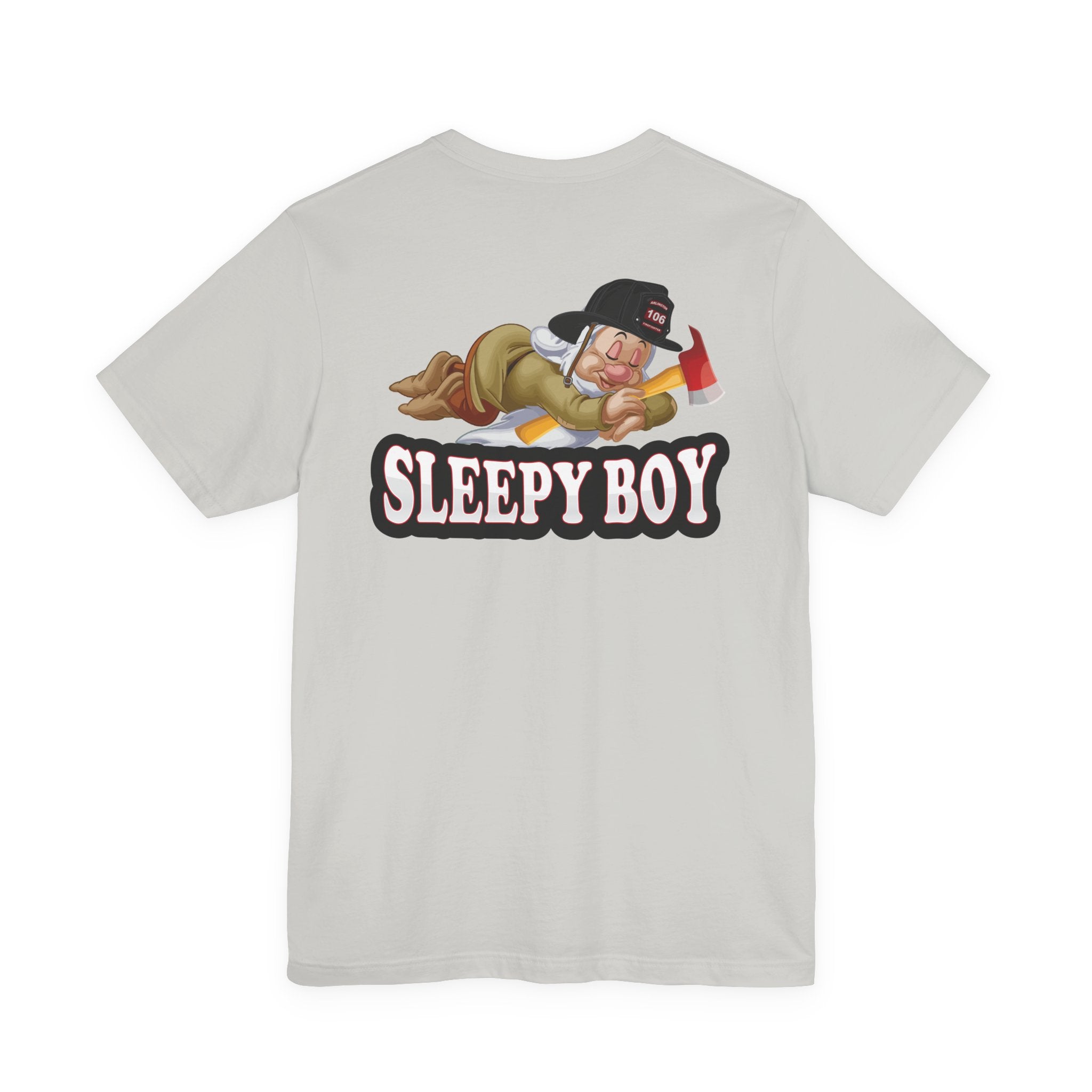 Sleepy Boy Firefighter - Heavy Cotton Unisex Tee -