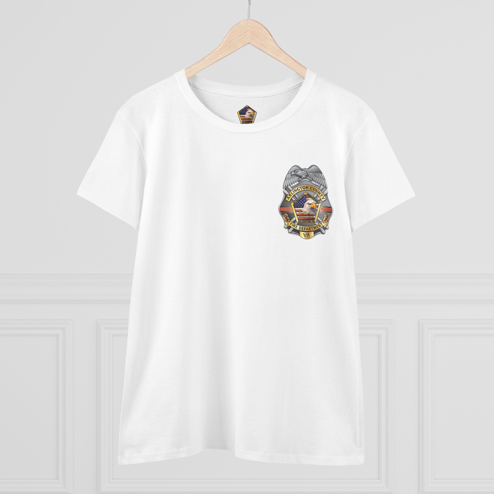Arlington Badge / Operation Noble Eagle - Gildan Women's Midweight Cotton Tee