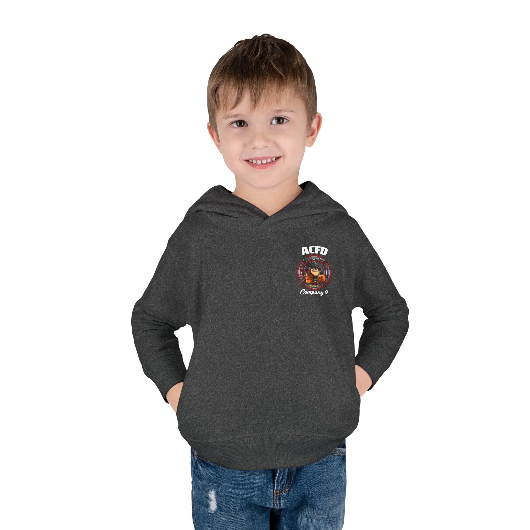 Station 9 Engine - Toddler Pullover Fleece Hoodie
