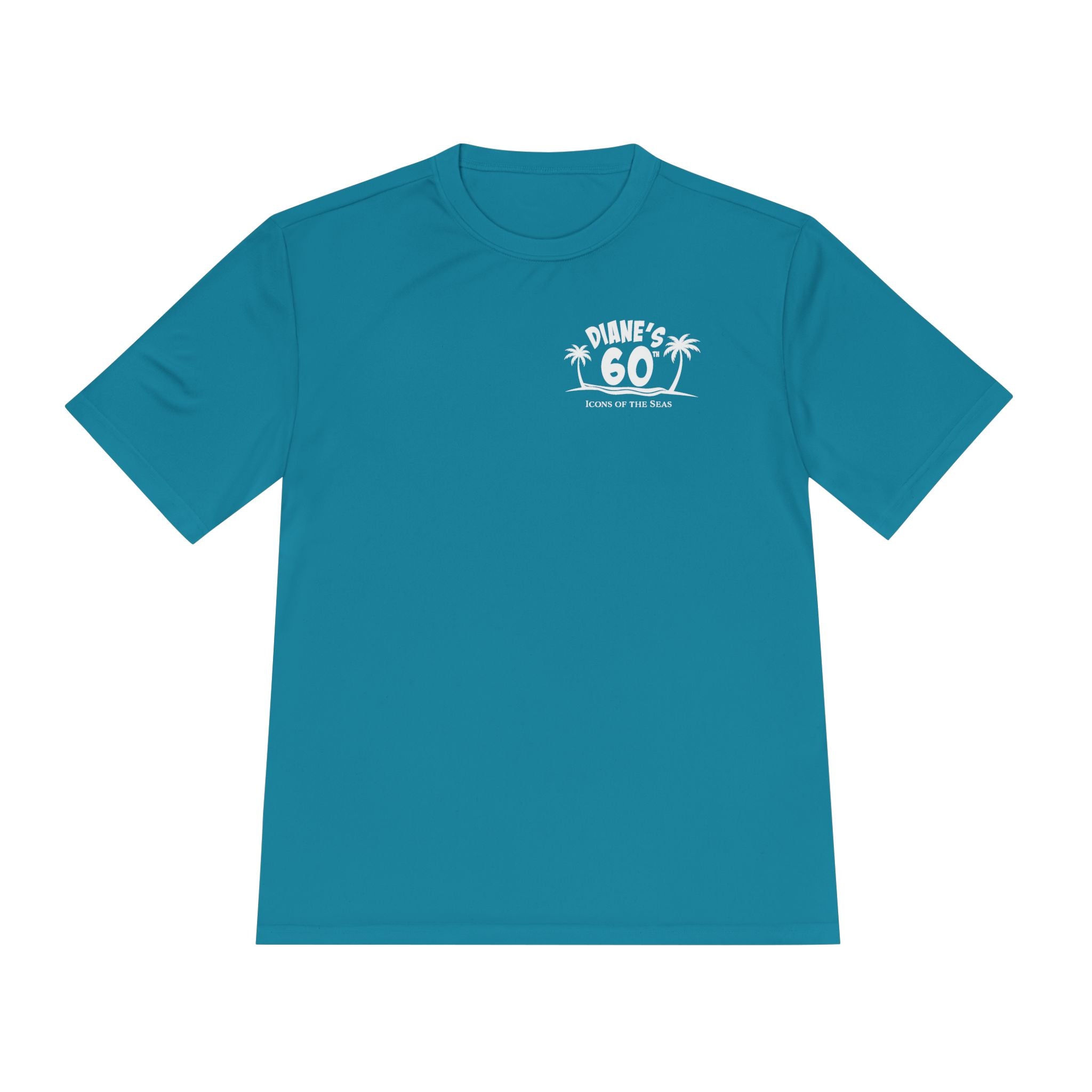 Diane Birthday Cruise White Text- Unisex Moisture Wicking Tee